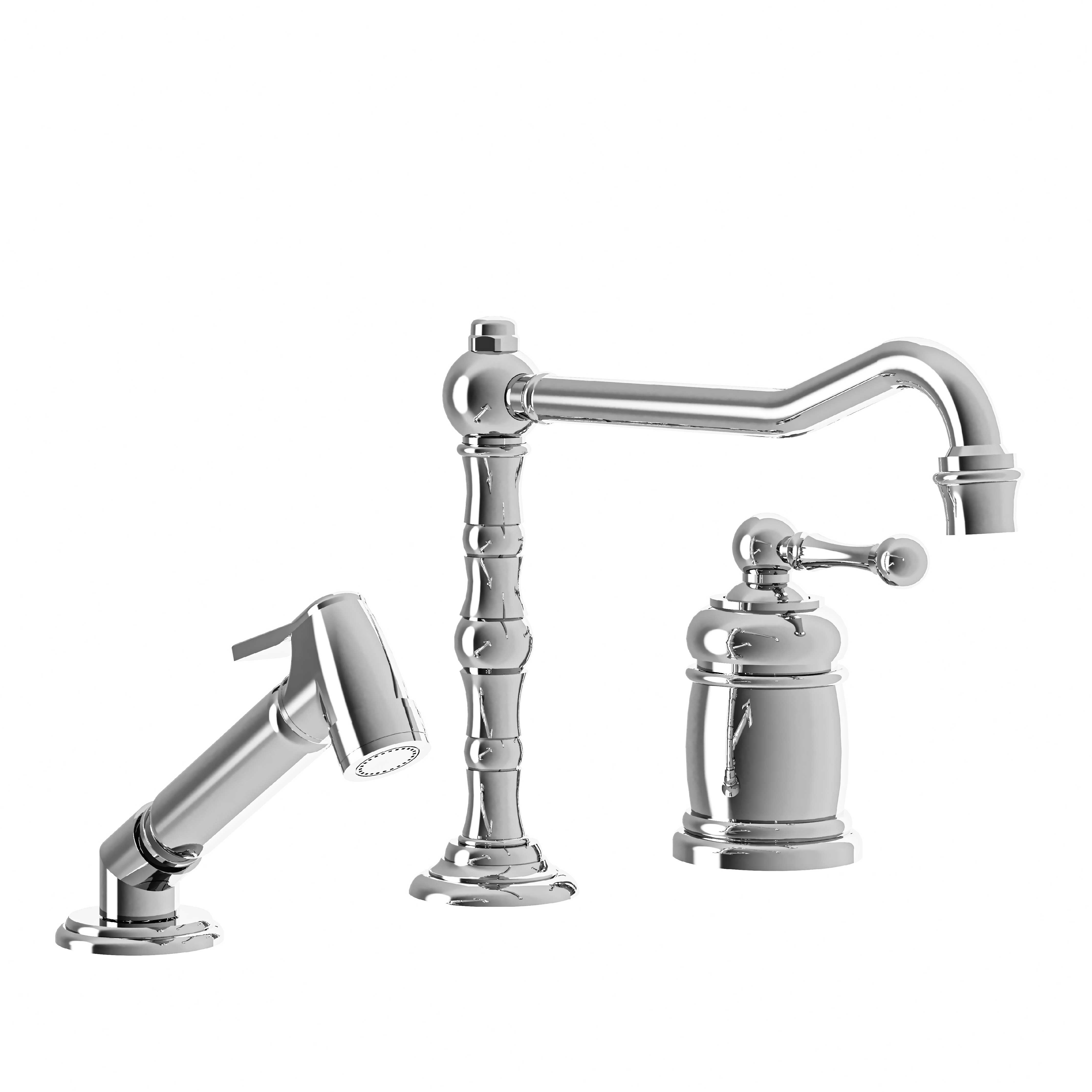 MK02-1102MS 2-hole single-lever kitchen mixer & handspray