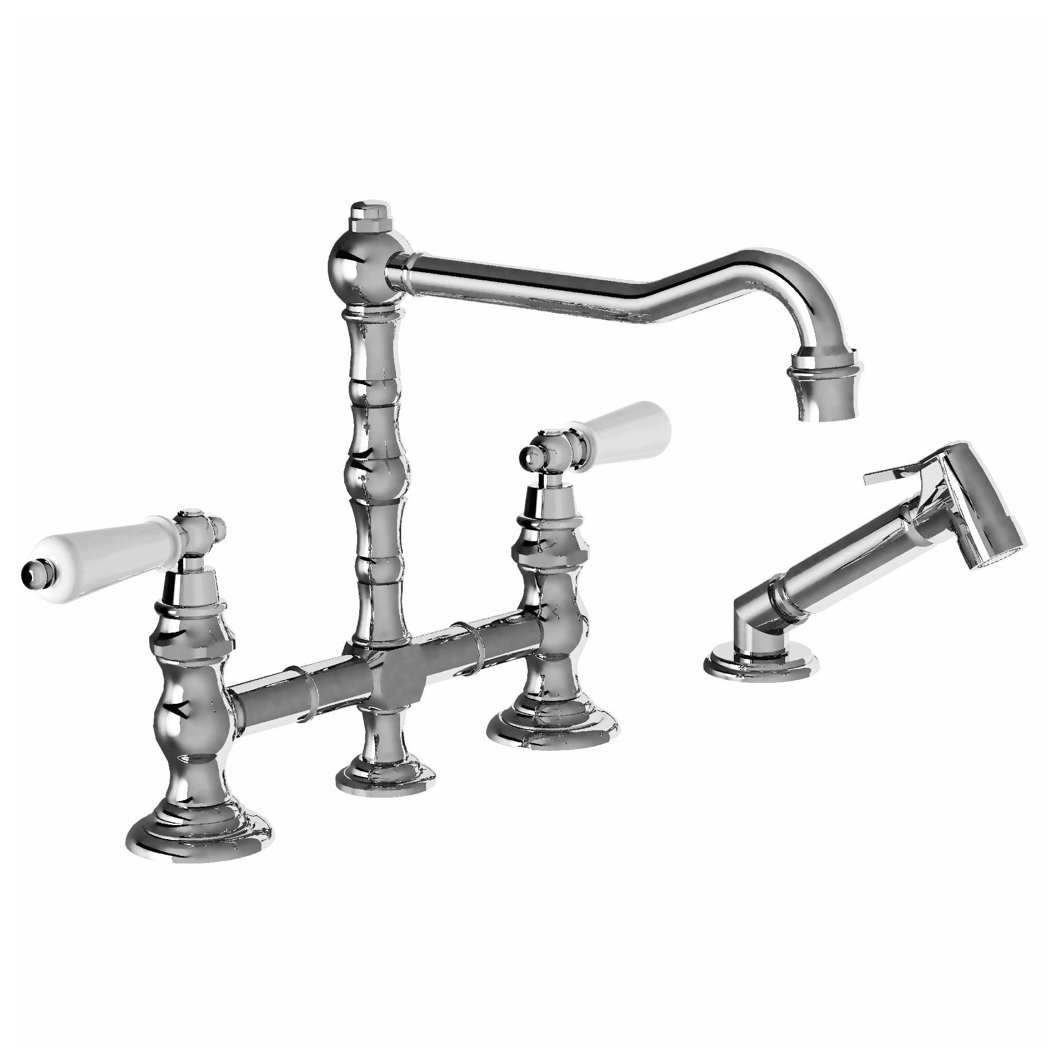 MK04-1102S 2-hole kitchen mixer & handspray