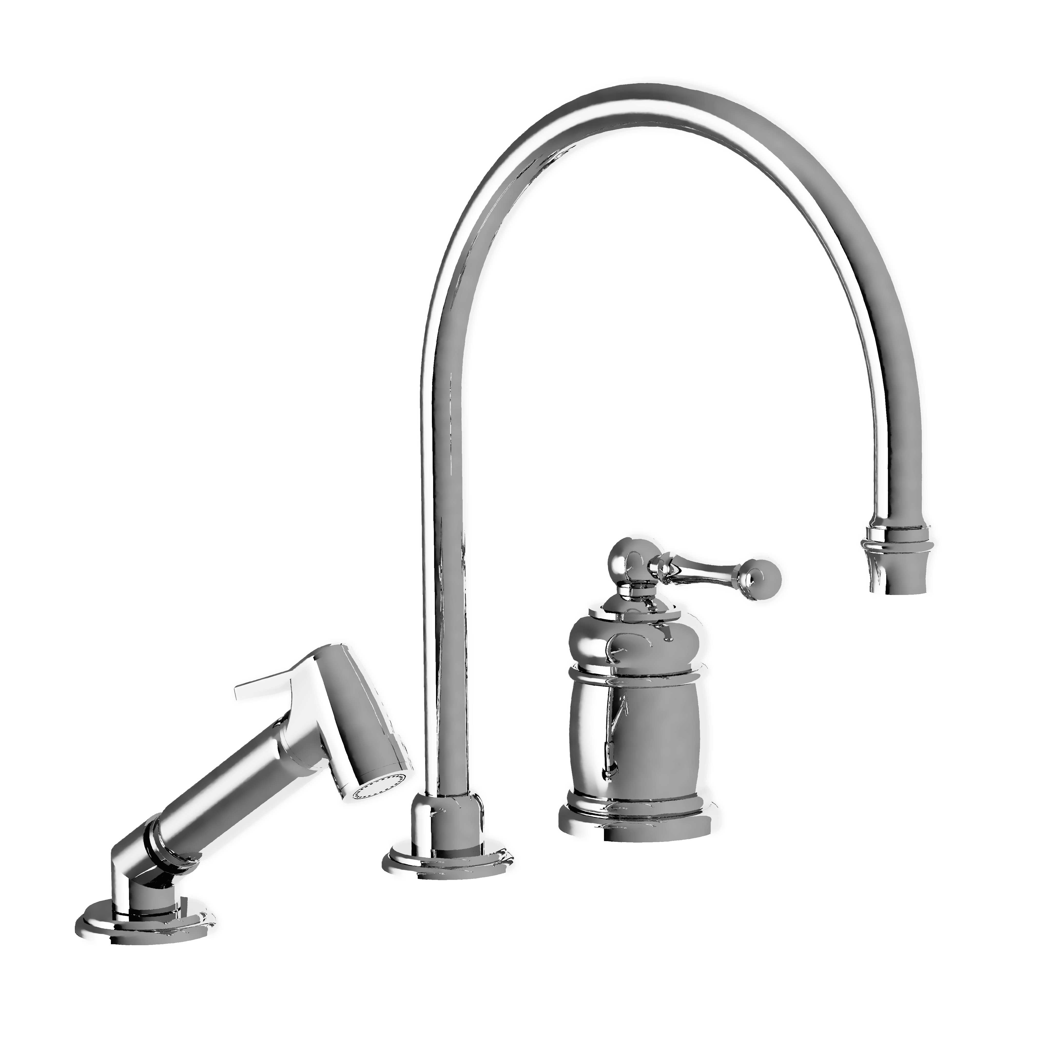 MK20-1102MBS 2-hole single-lever kitchen mixer & handspray