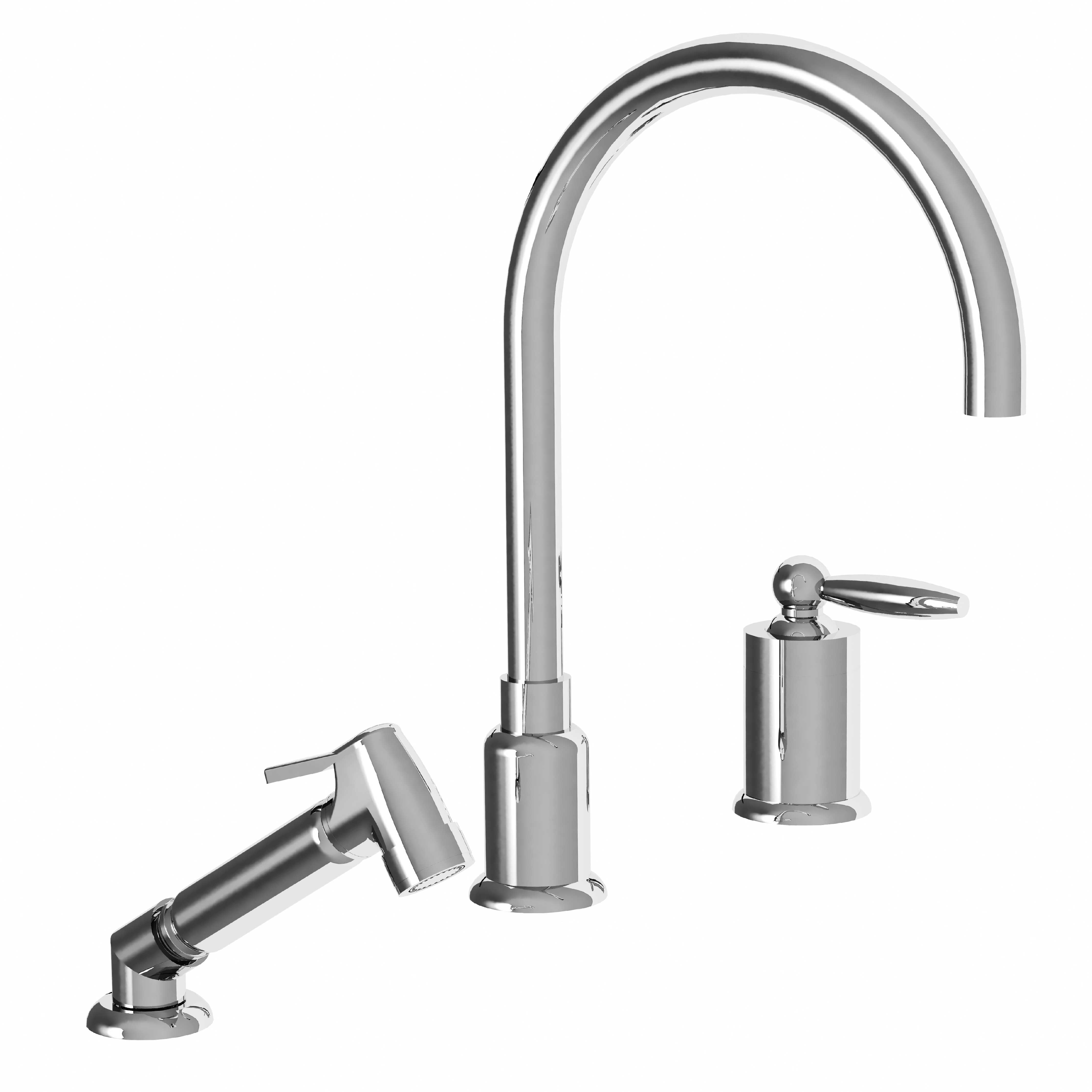 MK50-1102MS 2-hole single-lever kitchen mixer & handspray