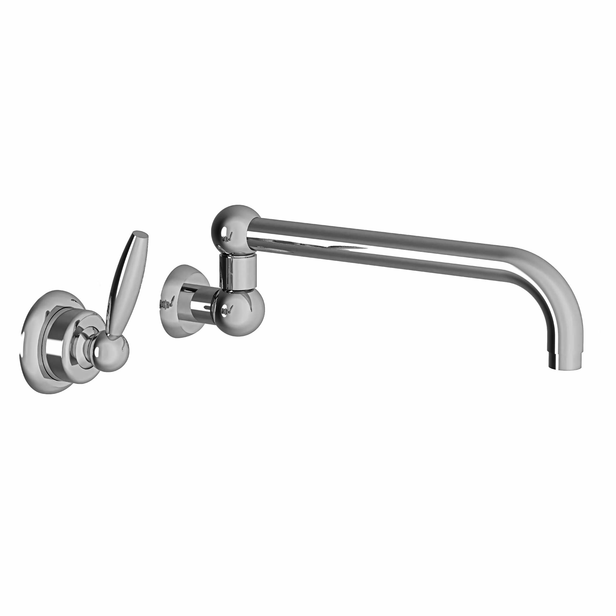 MK51-1203M Mitigeur d&rsquo;évier 2 trous mural encastré