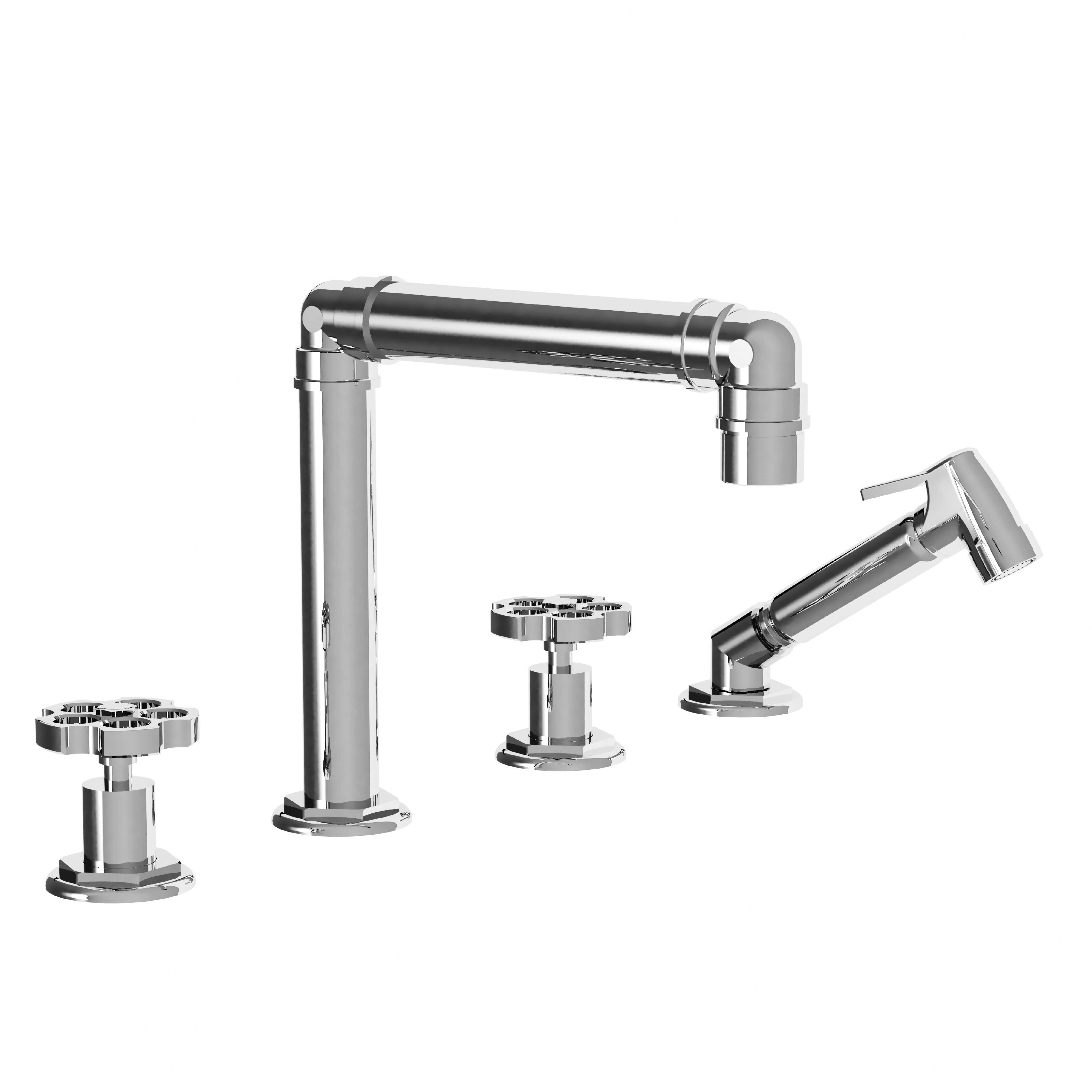 MK81-1301S 3-hole kitchen mixer & handspray