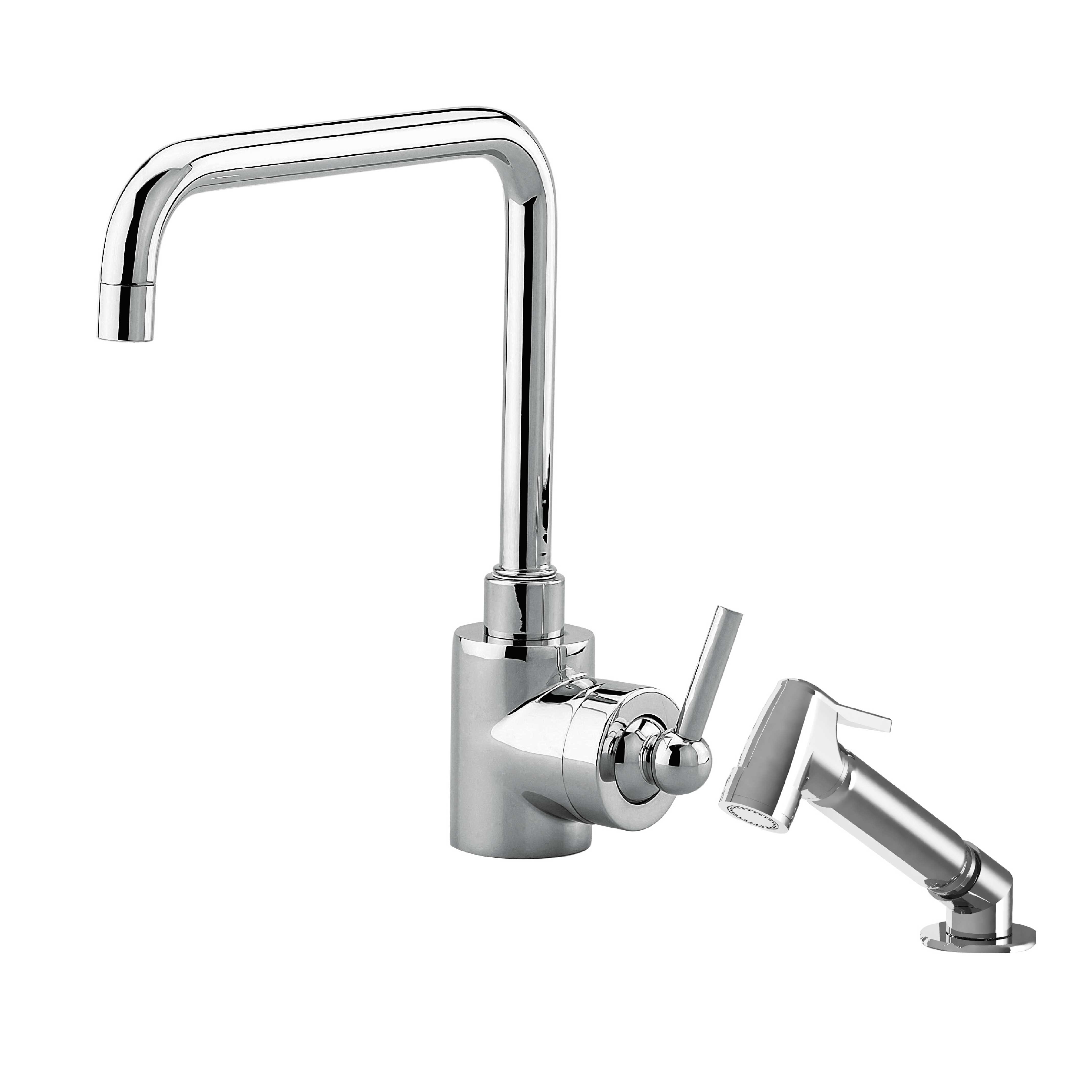 MK90-1101MBS Single-hole kitchen lever mixer & handspray