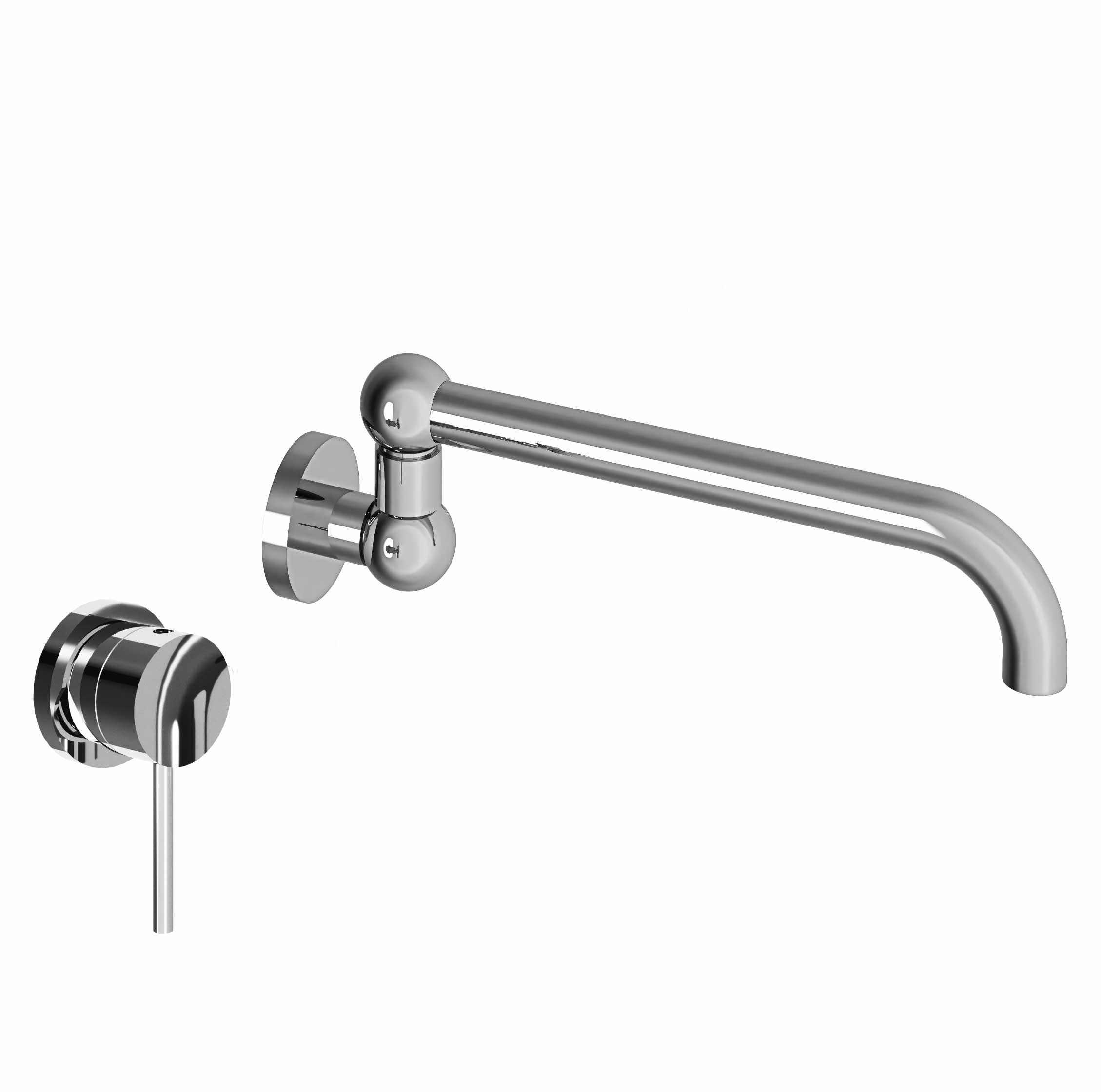 MK91-1203M Mitigeur d&rsquo;évier 2 trous mural encastré