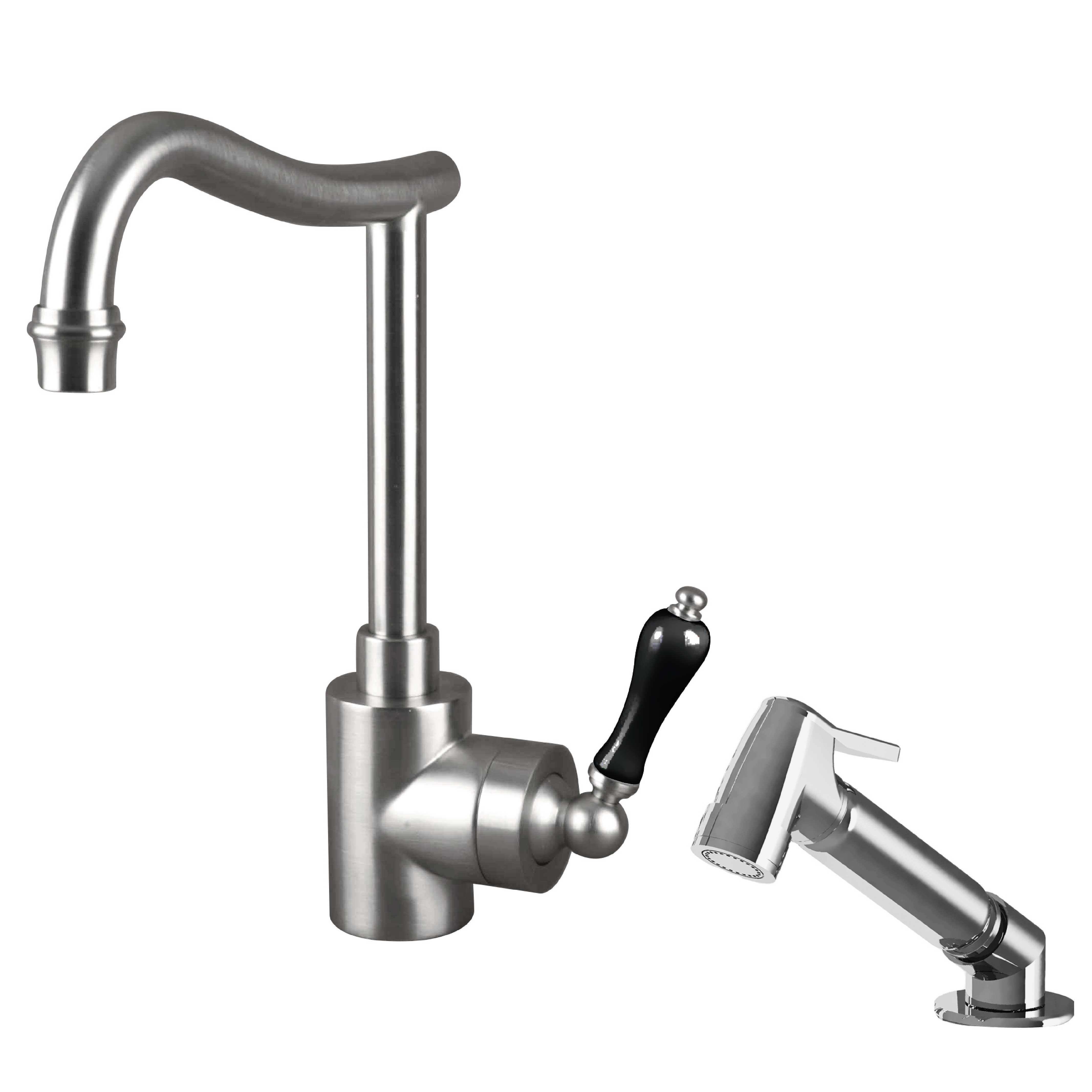 MKC-1BT5S Single-hole lever kitchen mixer & handspray