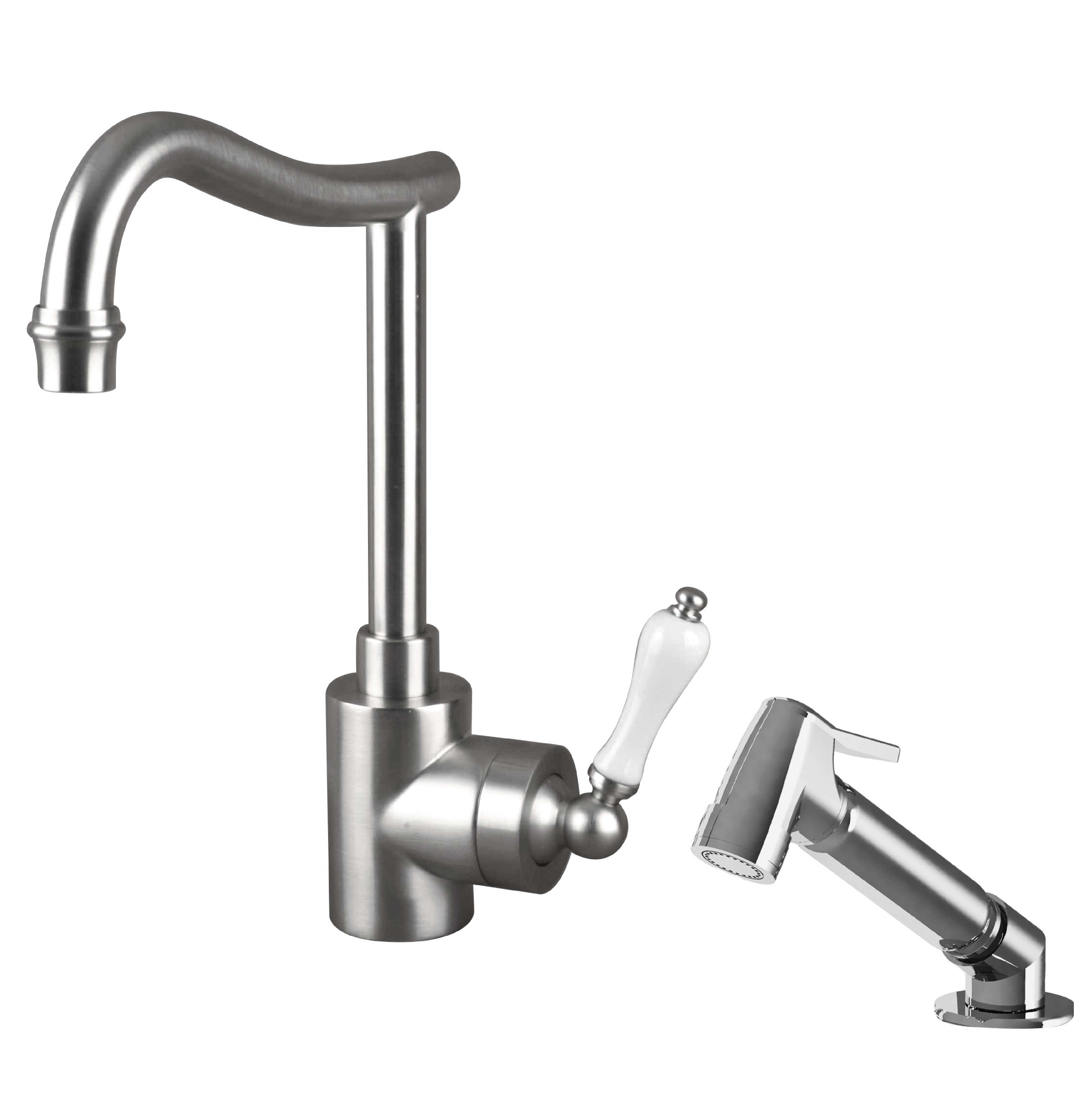 MKC-1BT6S Single-hole lever kitchen mixer & handspray