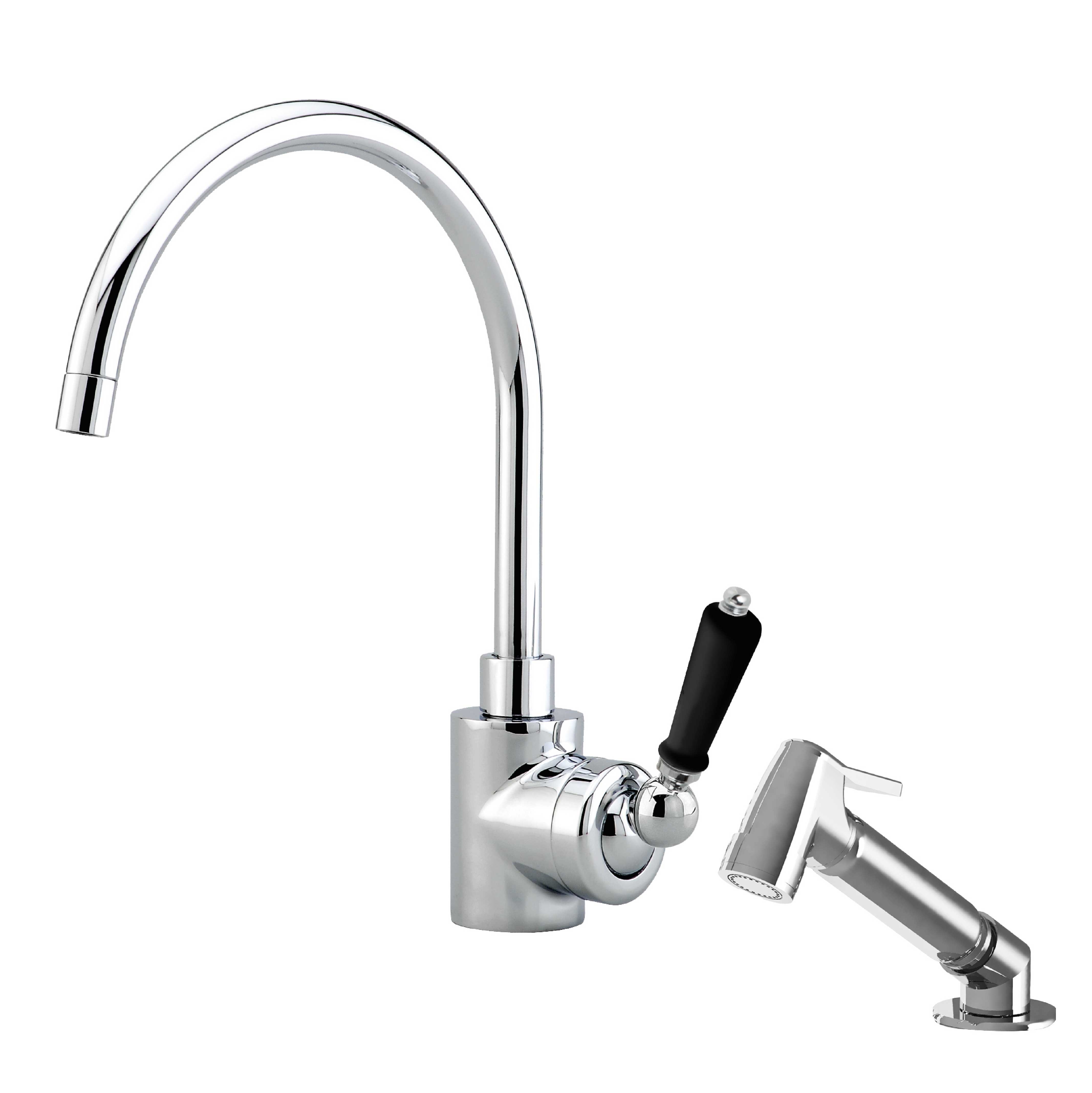 MKC-1BY5S Single-hole lever kitchen mixer & handspray