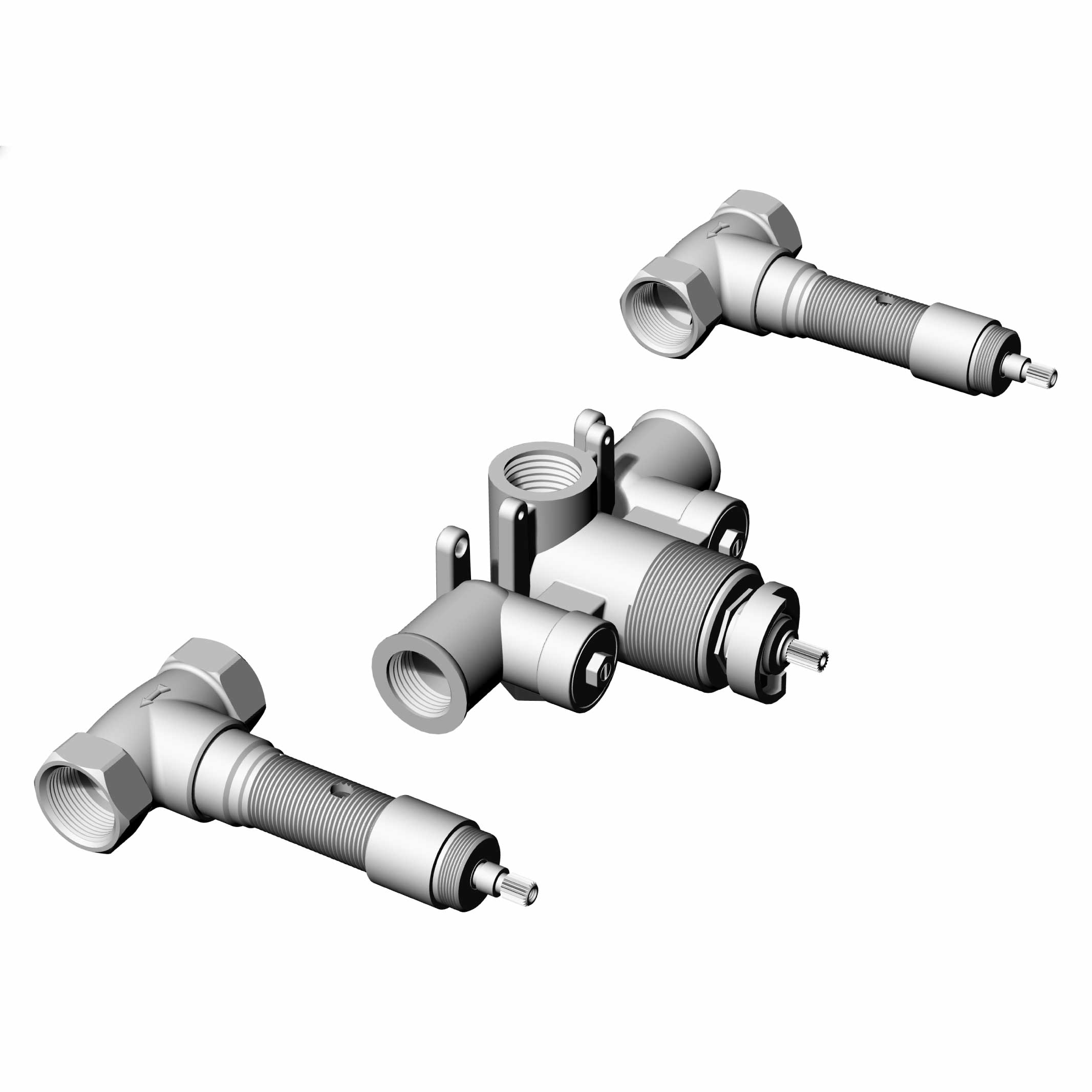 M00-2308T1X Parties encastrées pour ensemble de douche