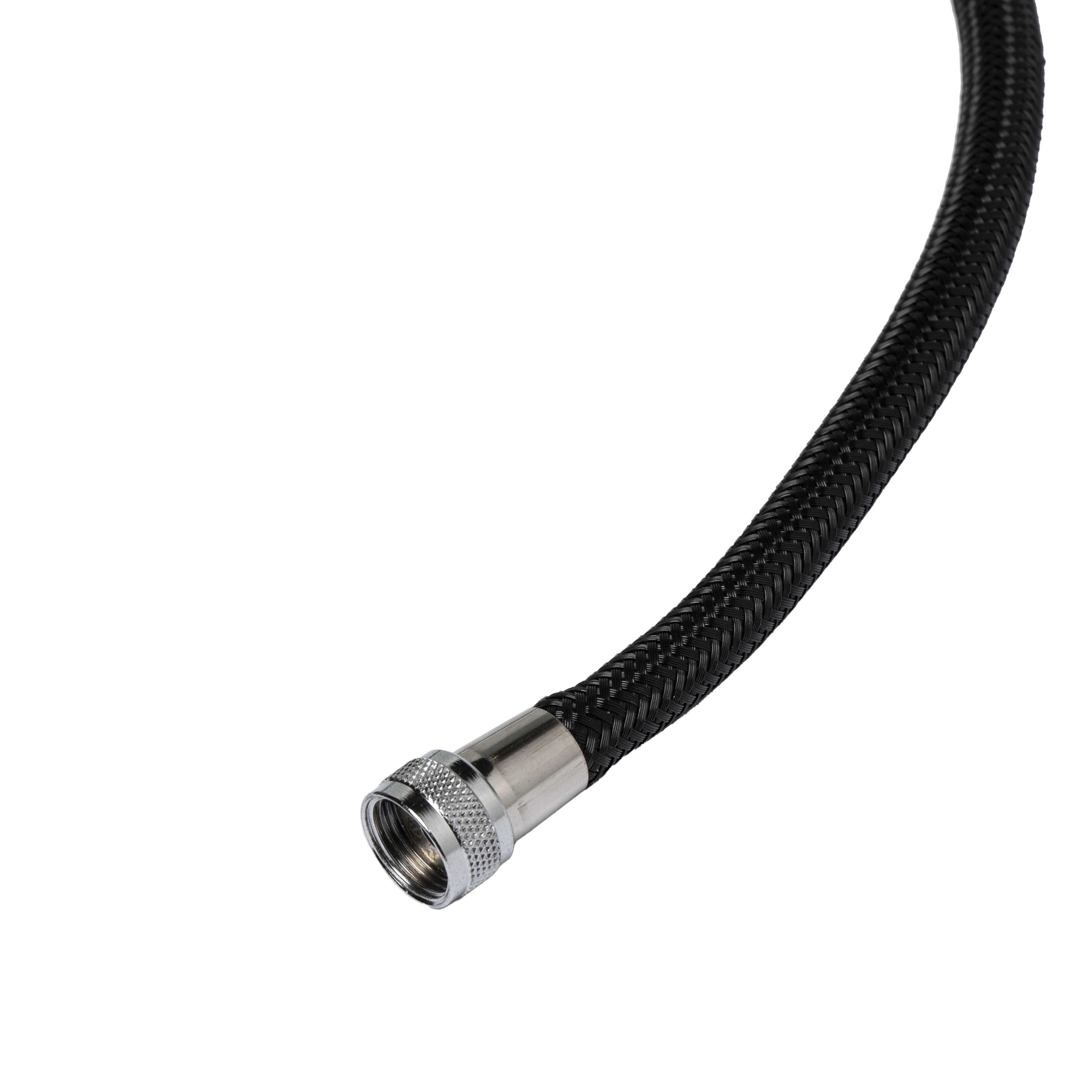 M00-2310 75cm black nylon flexible connector hose (3/8-1/2)