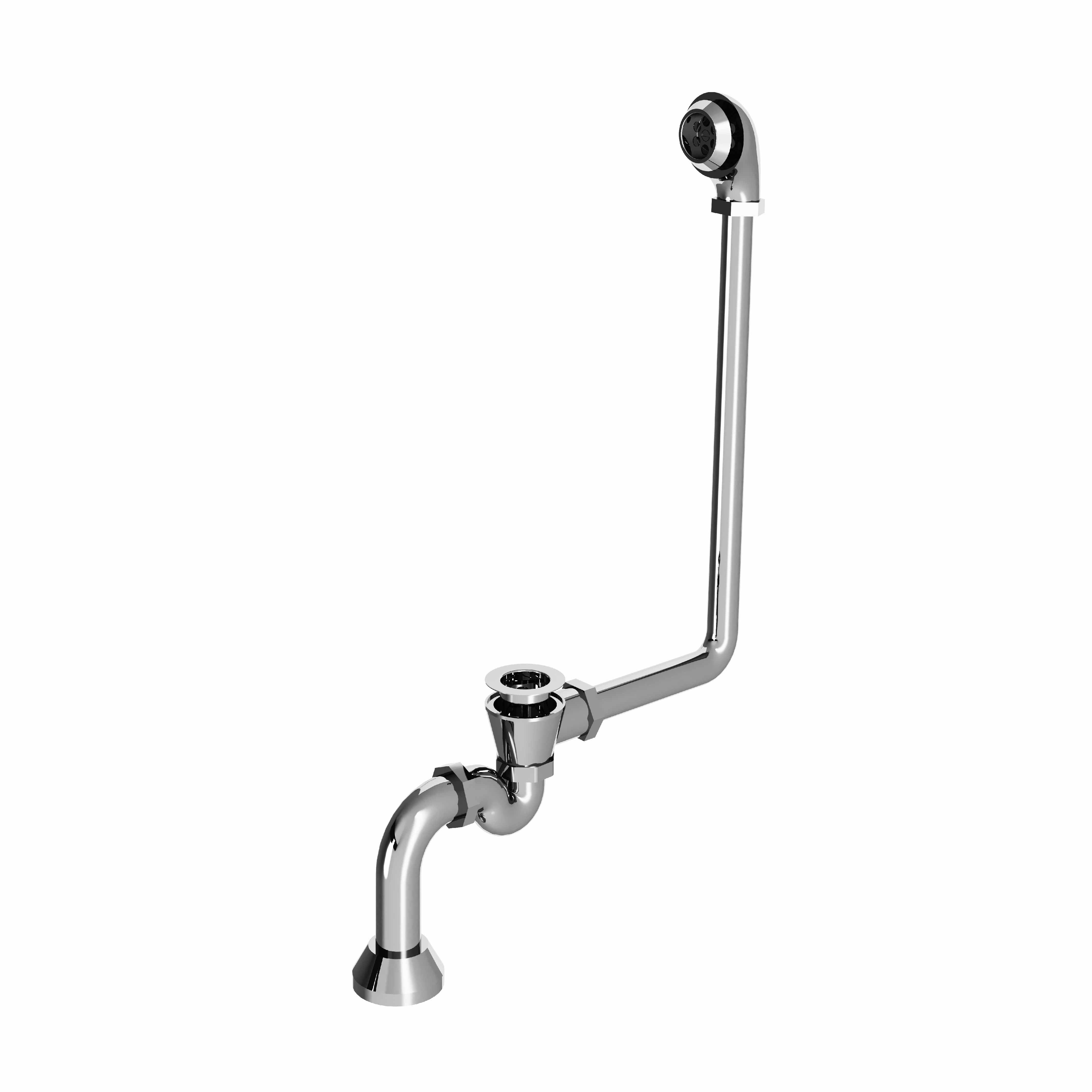 M00-308 Exposed bathtub drain with chain, regular