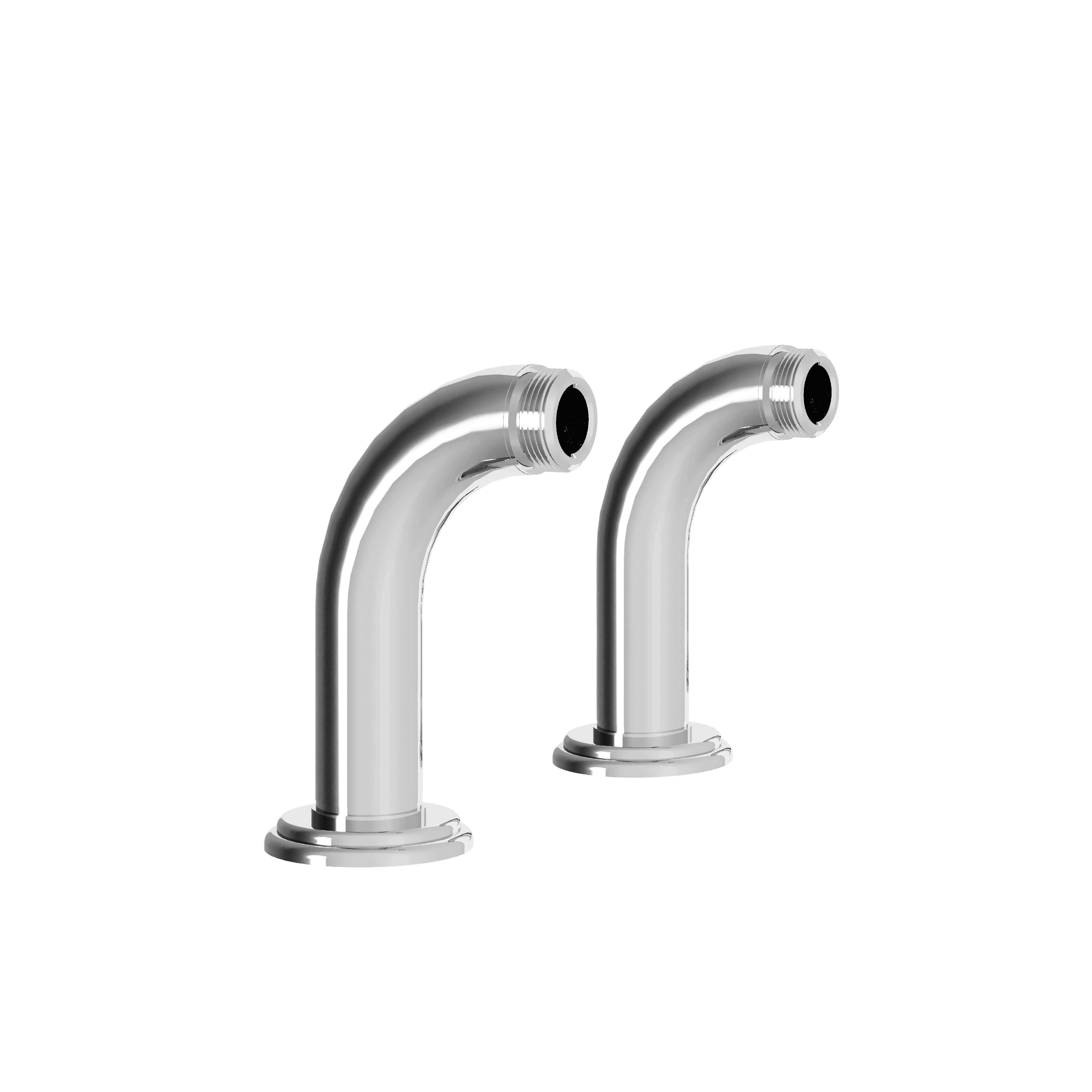 M00-3COL1 Pair of short pipes for rim mounted mixers, 100mm