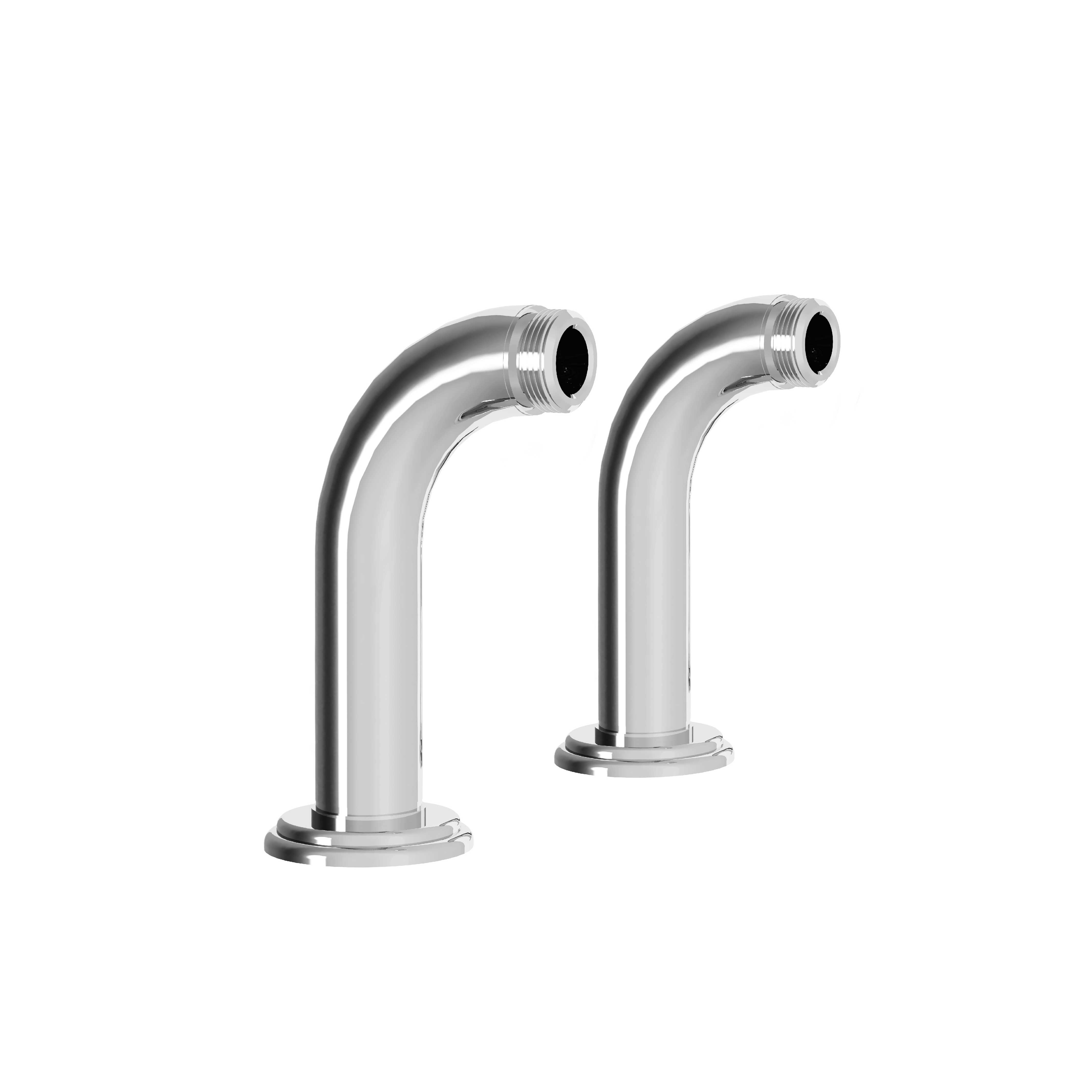 M00-3COL2 Pair of long pipes for rim mounted mixers, 167mm