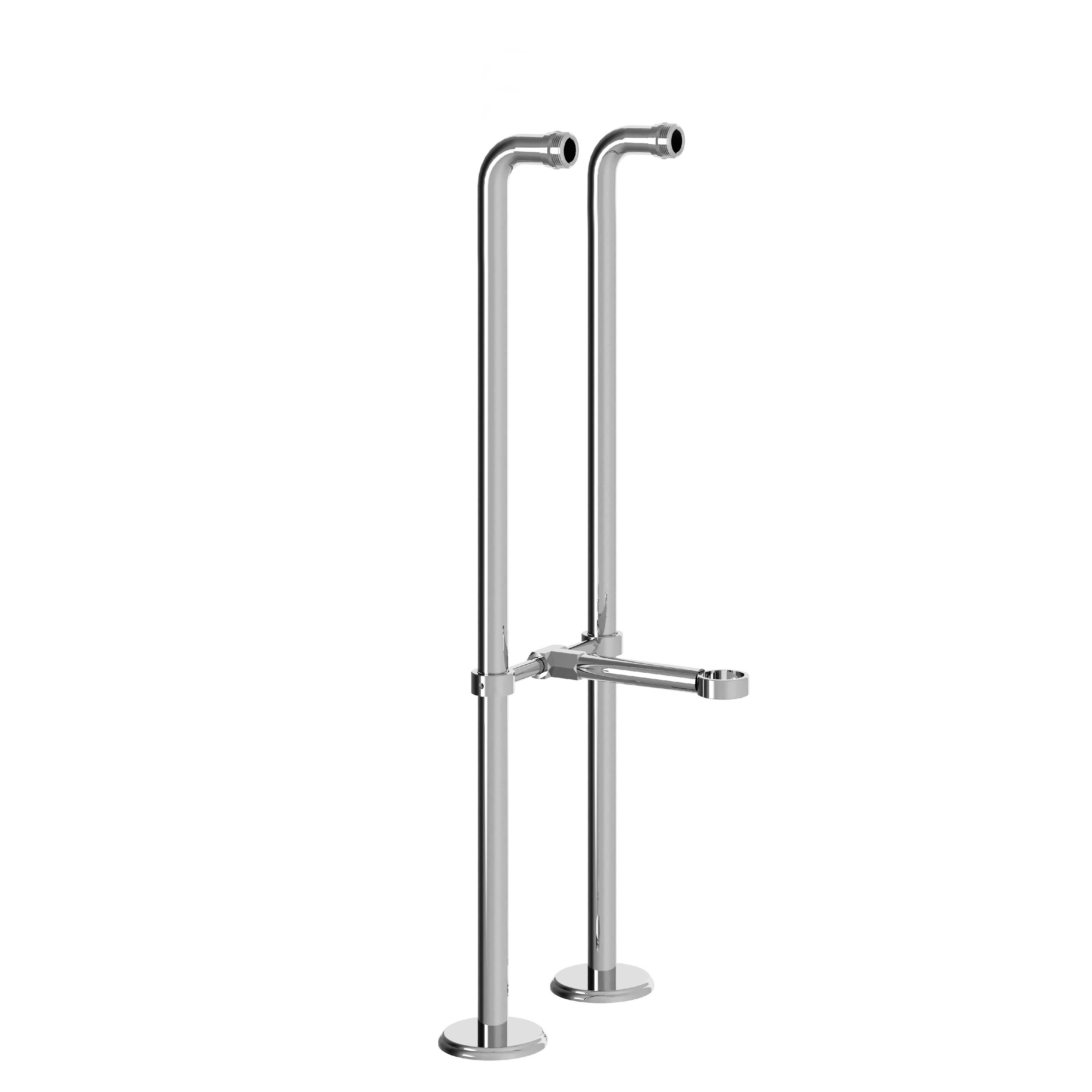 M00-3FR2 Pair of bath floor risers, with T connection, H. 700mm