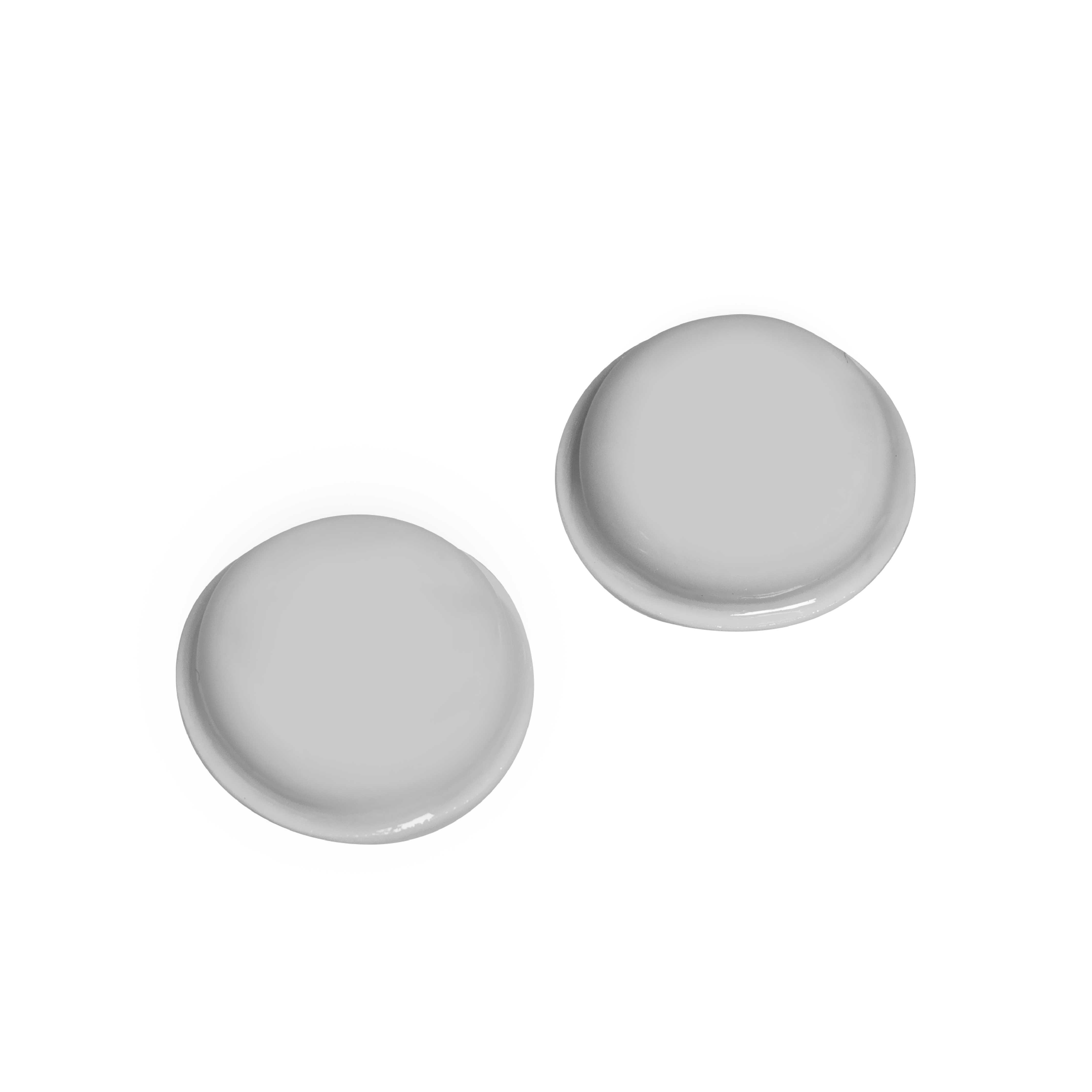 M00-7902 Pair of porcelain discs for cross handles, blank