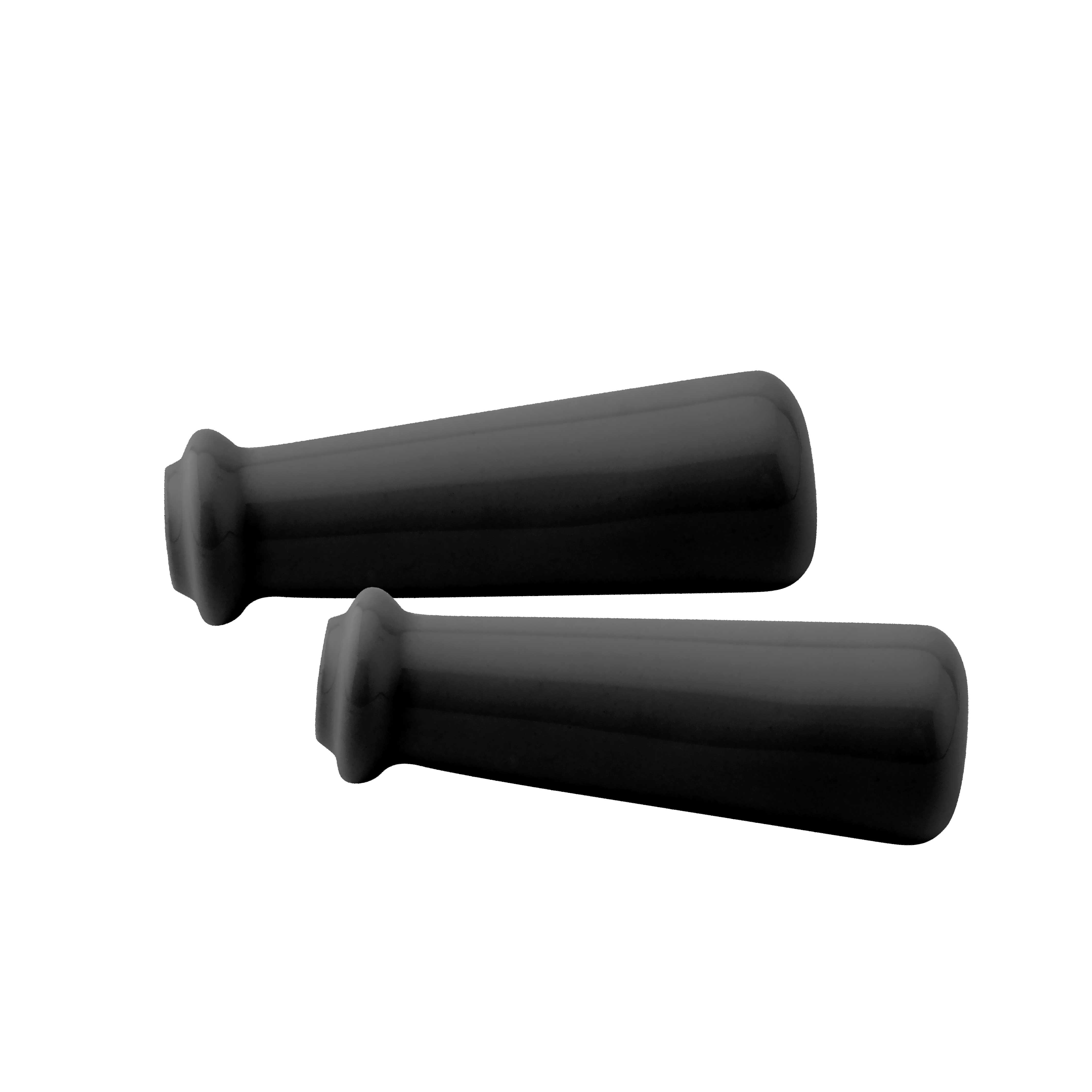 M00-7903B Pair of black porcelain lever handles for mixers