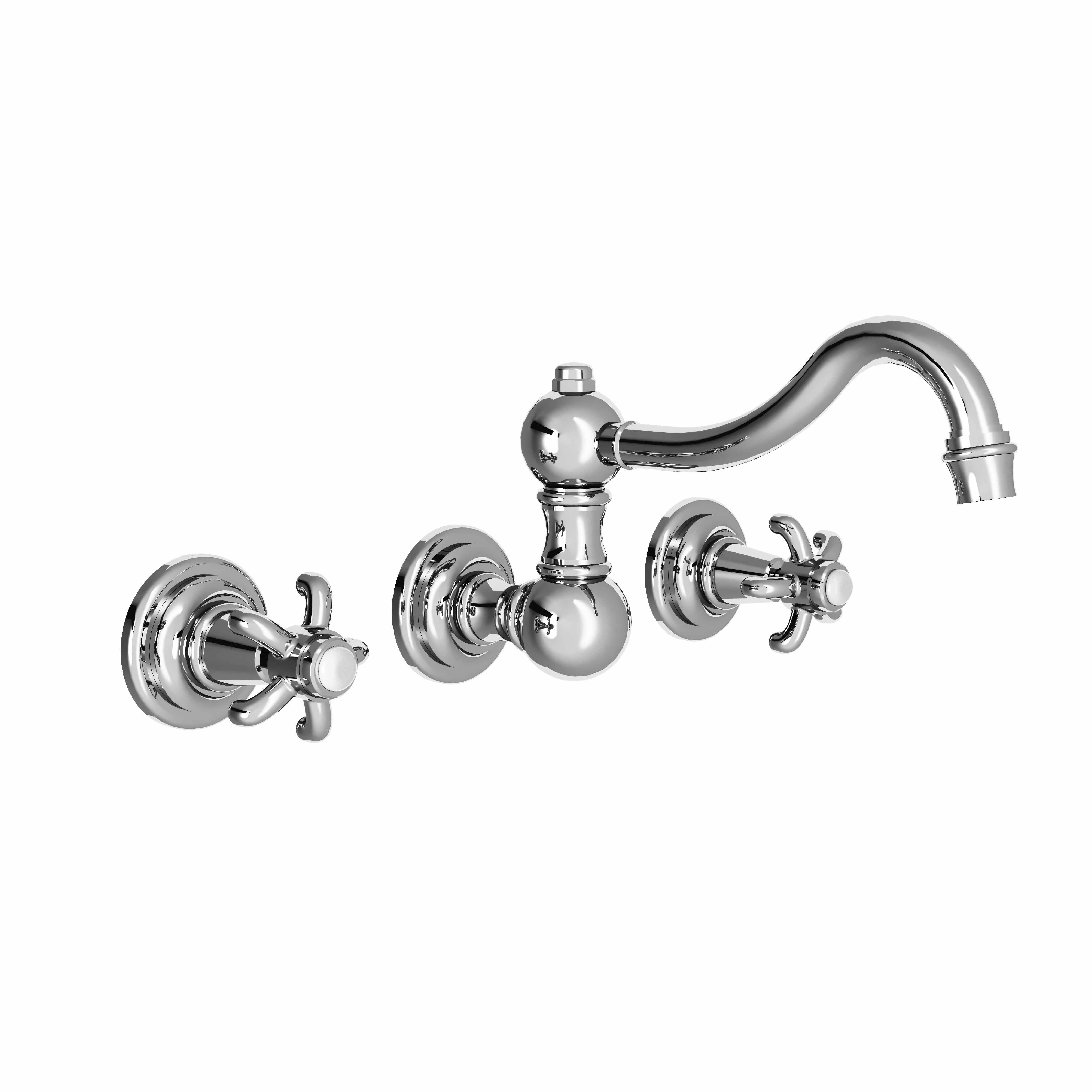 M01-1303 Wall mounted 3-hole basin set