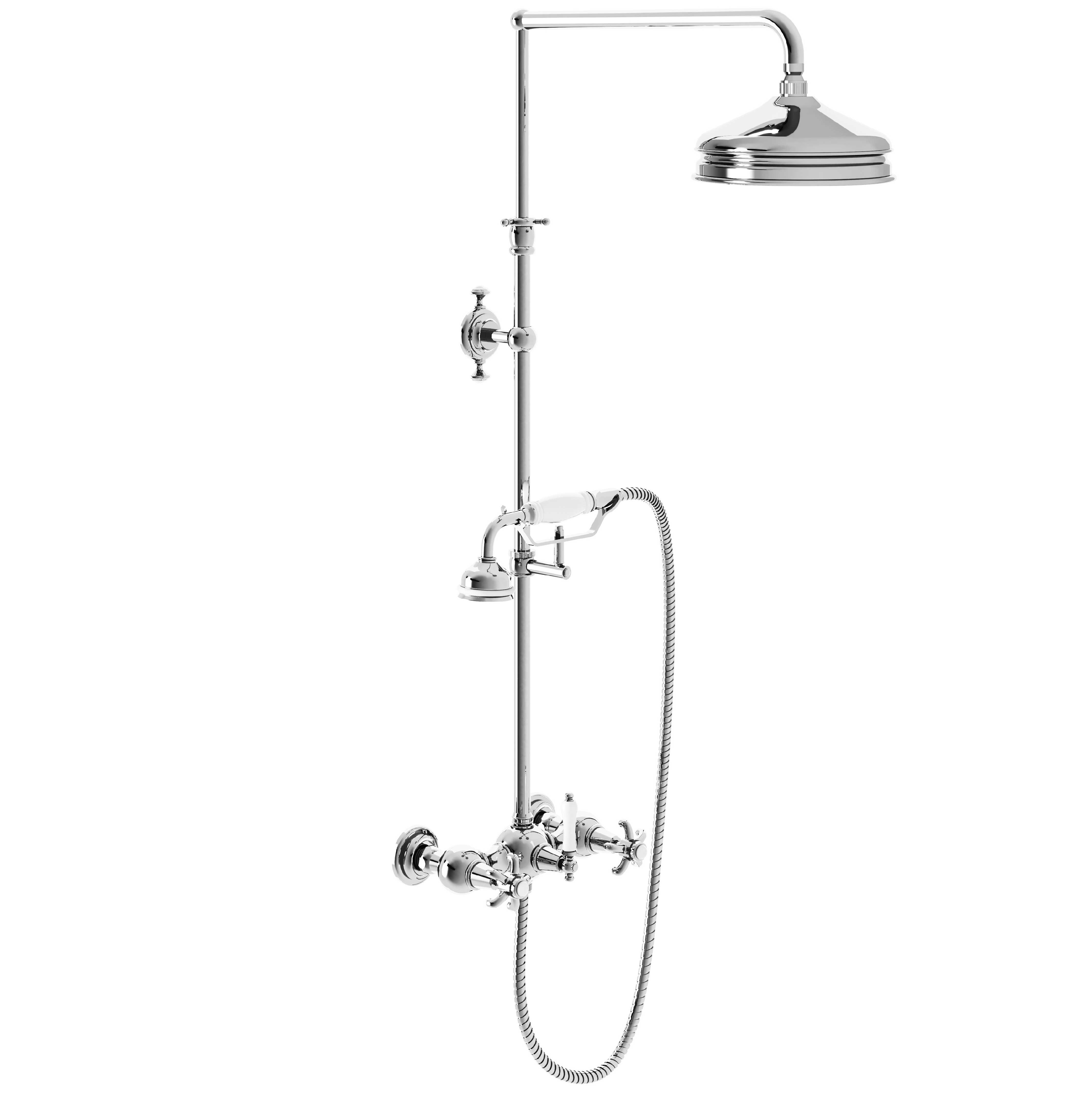 M01-2204 Shower mixer with column, anti-scaling