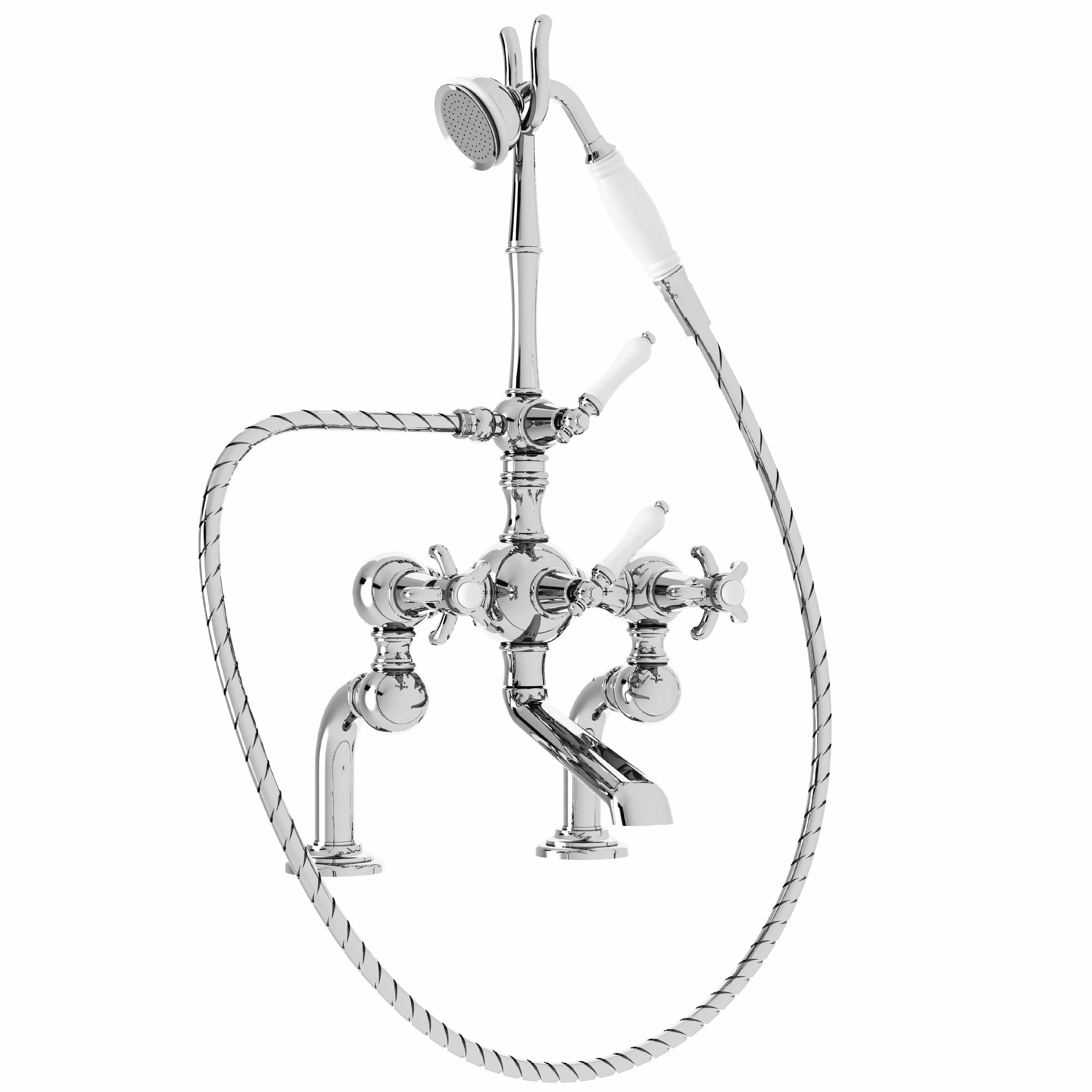 M01-3306 Rim mounted bath and shower mixer