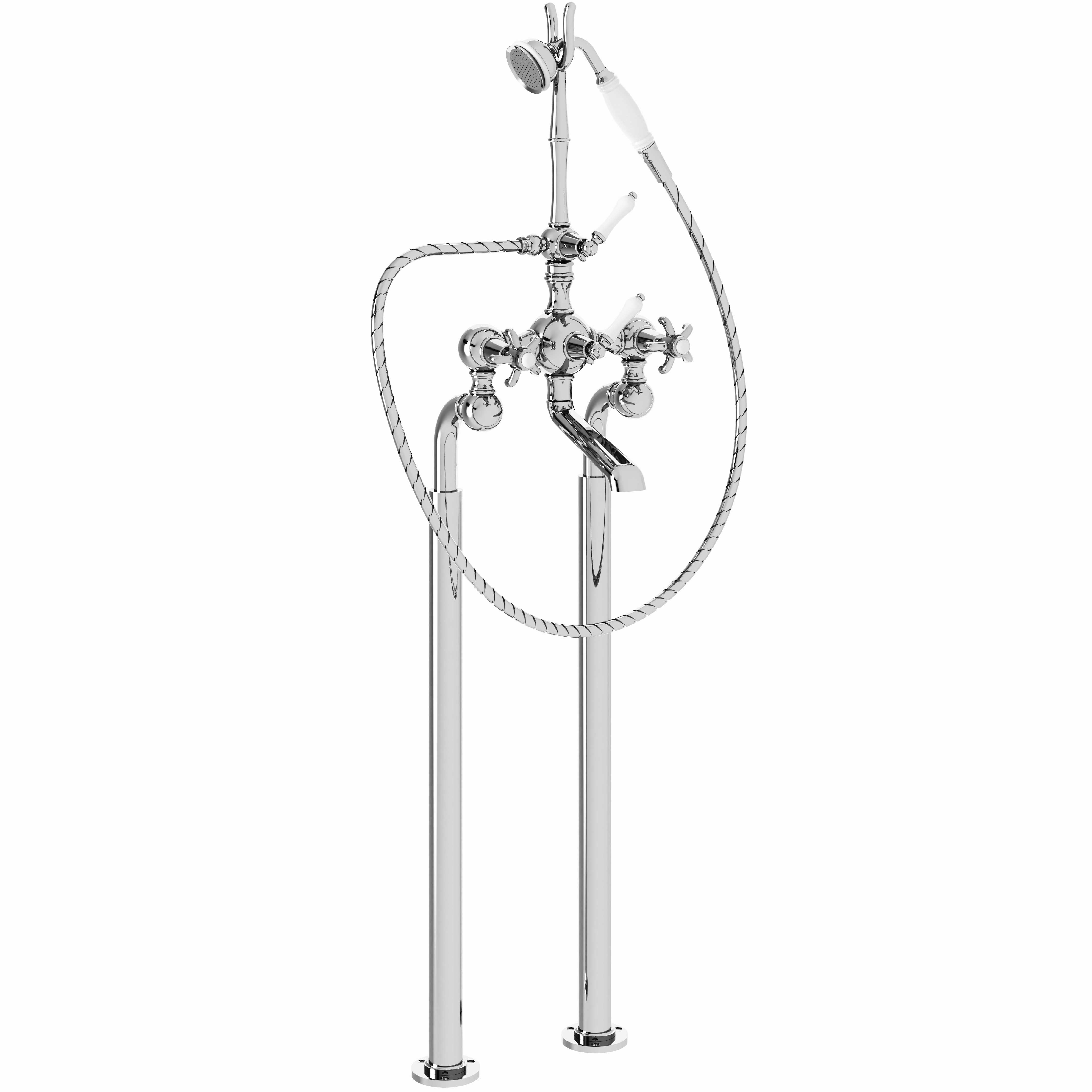M01-3309 Floor mounted bath and shower mixer