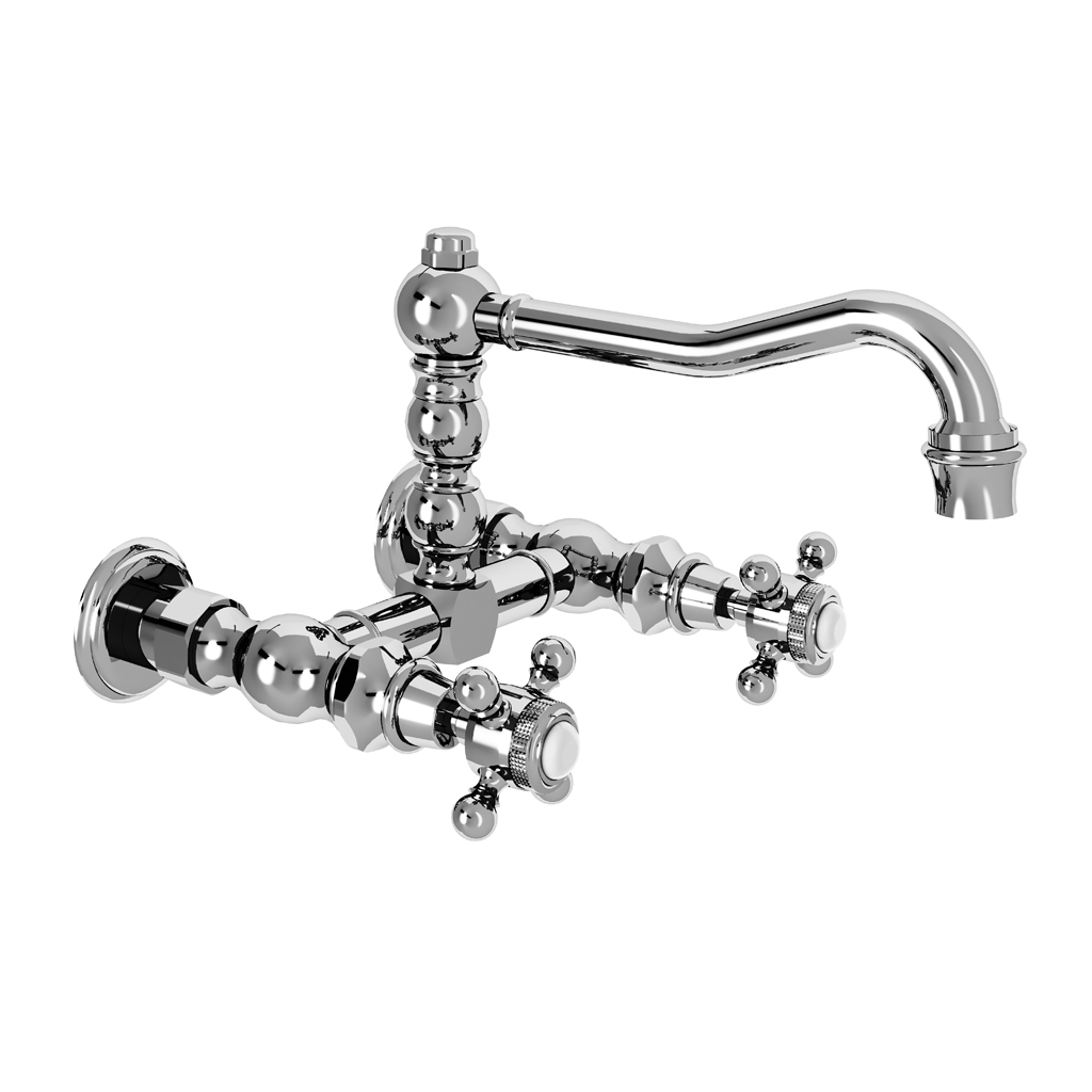 M02-1202 Wall mounted 2-hole basin mixer