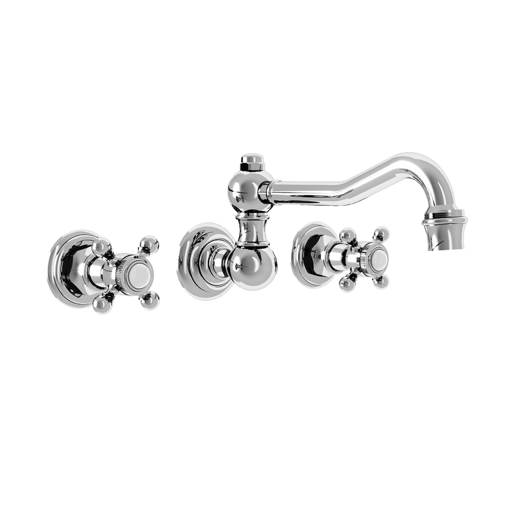 M02-1303 Wall mounted 3-hole basin set