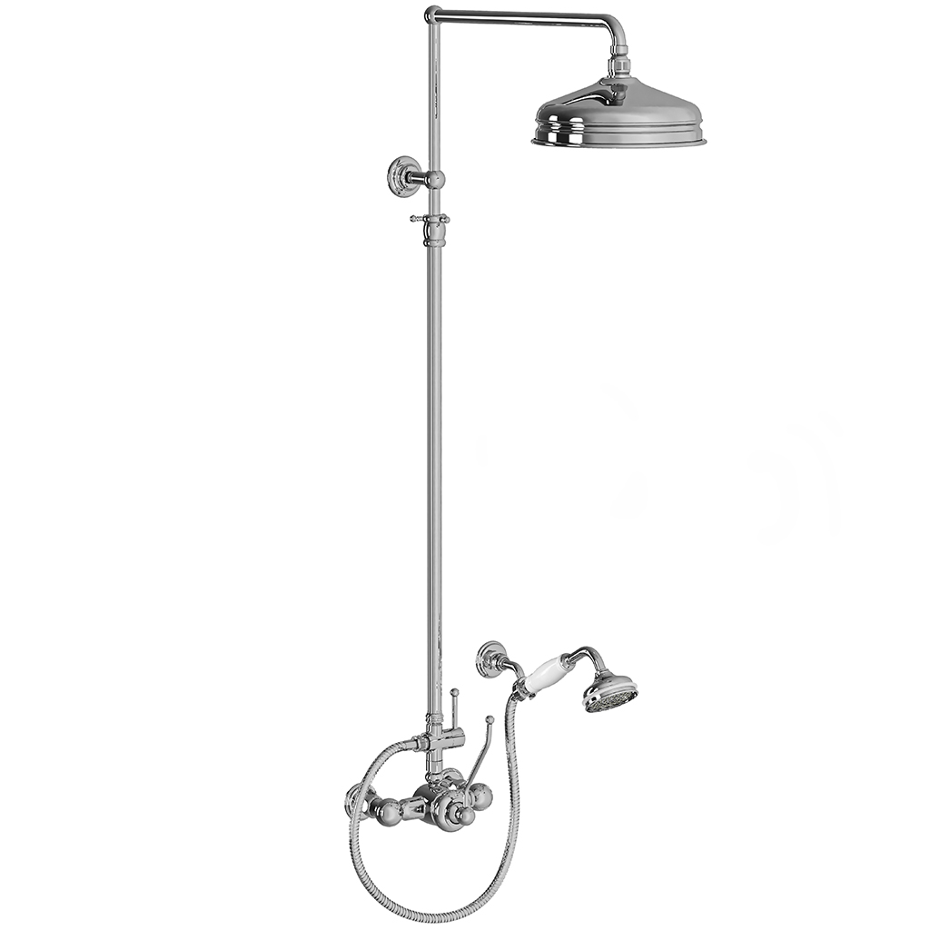 M02-2204MZ Single-lever shower mixer with column, anti-scaling – PRM