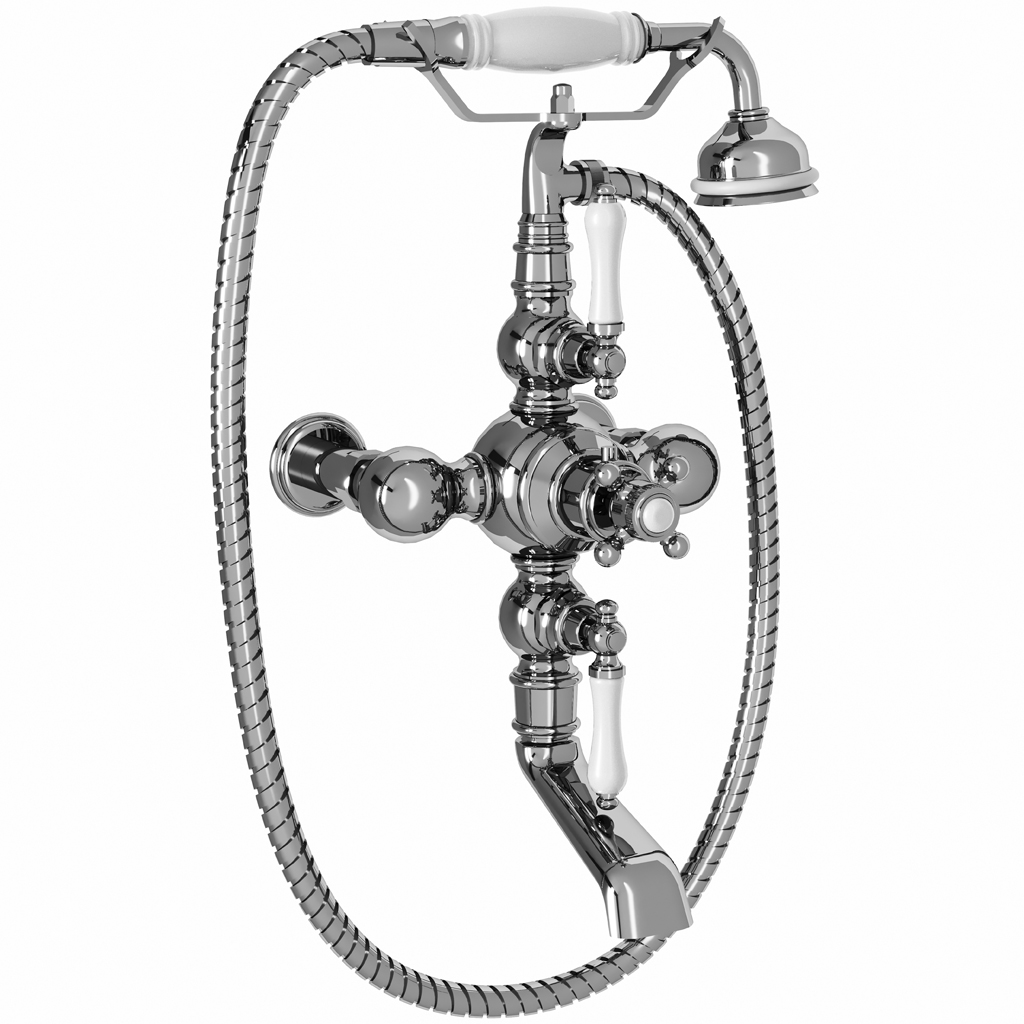 M02-3201T Wall mounted thermo. bath and shower mixer