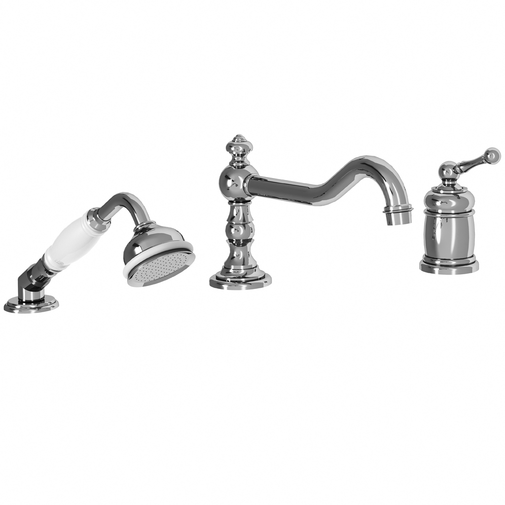 M02-3301MXL XL 3-hole single-lever bath and shower mixer