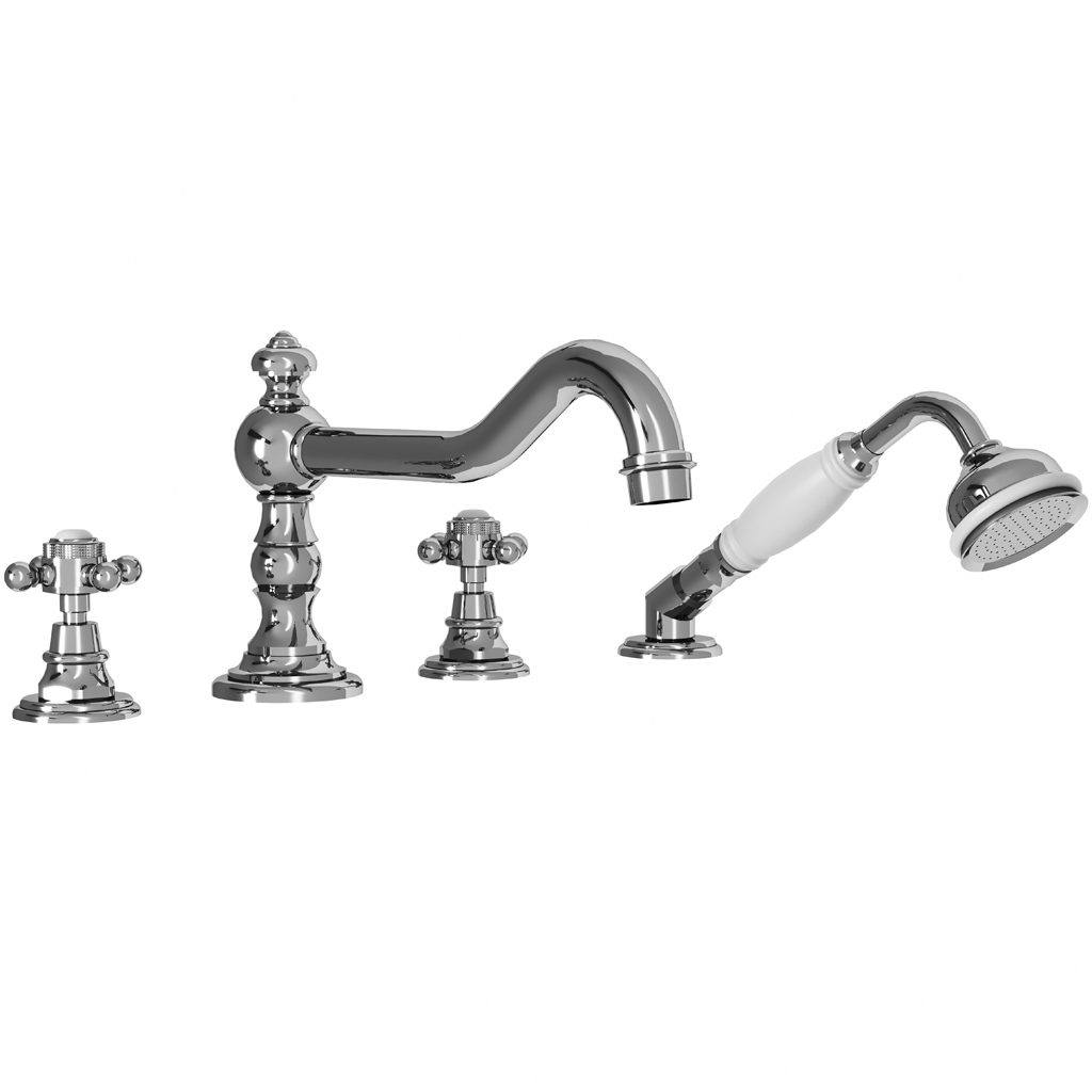 M02-3304XL XL 4-hole bath and shower mixer