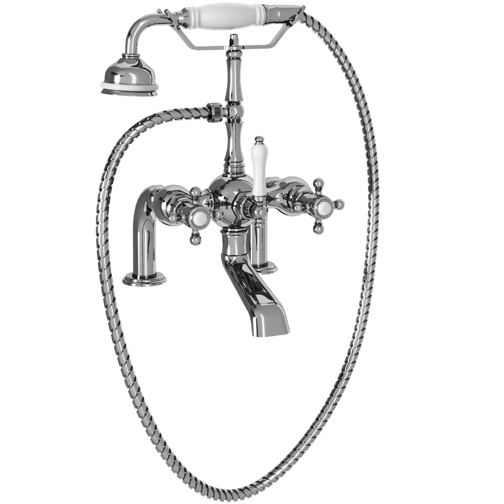 M02-3306 Rim mounted bath and shower mixer