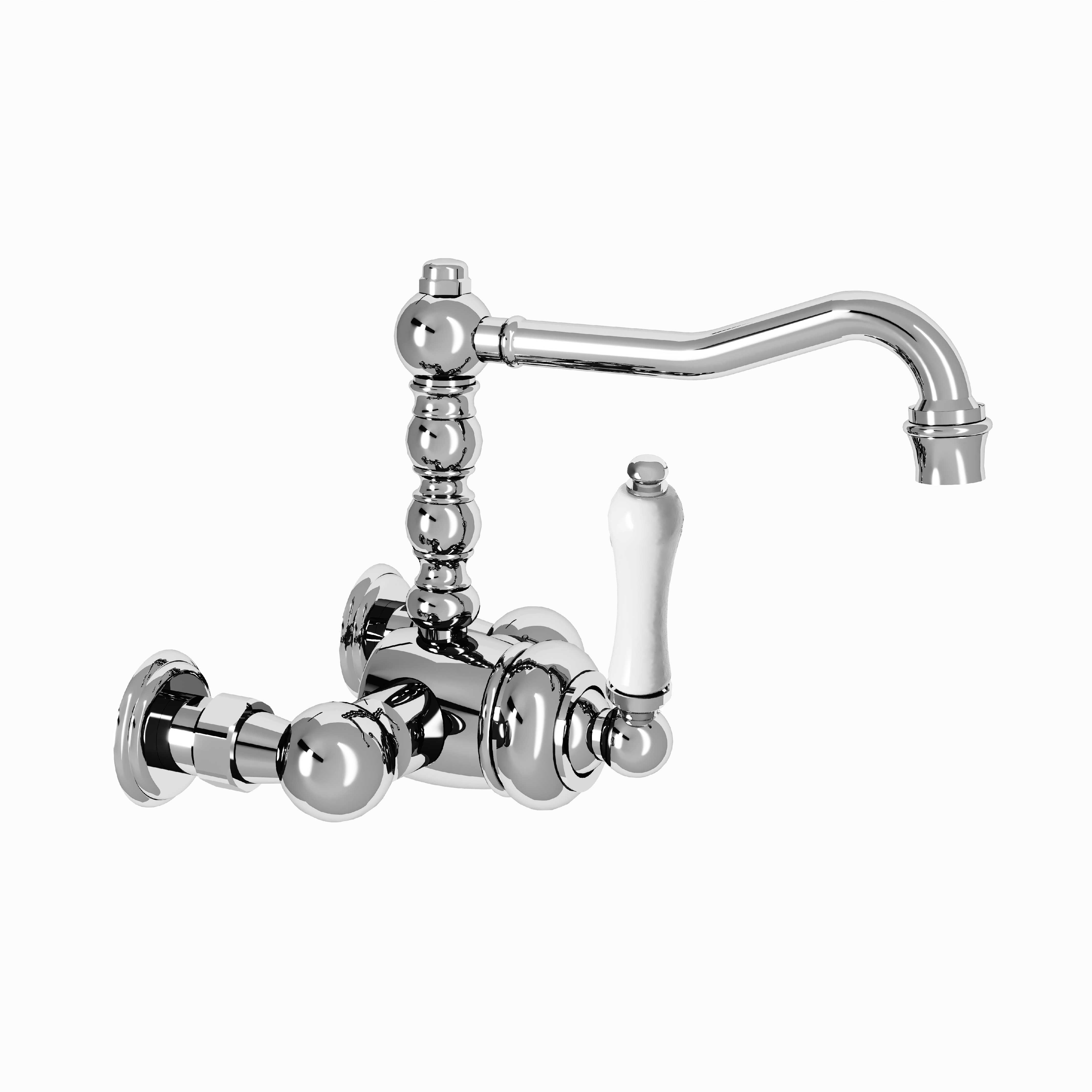 M04-1202M Wall mounted single lever basin mixer