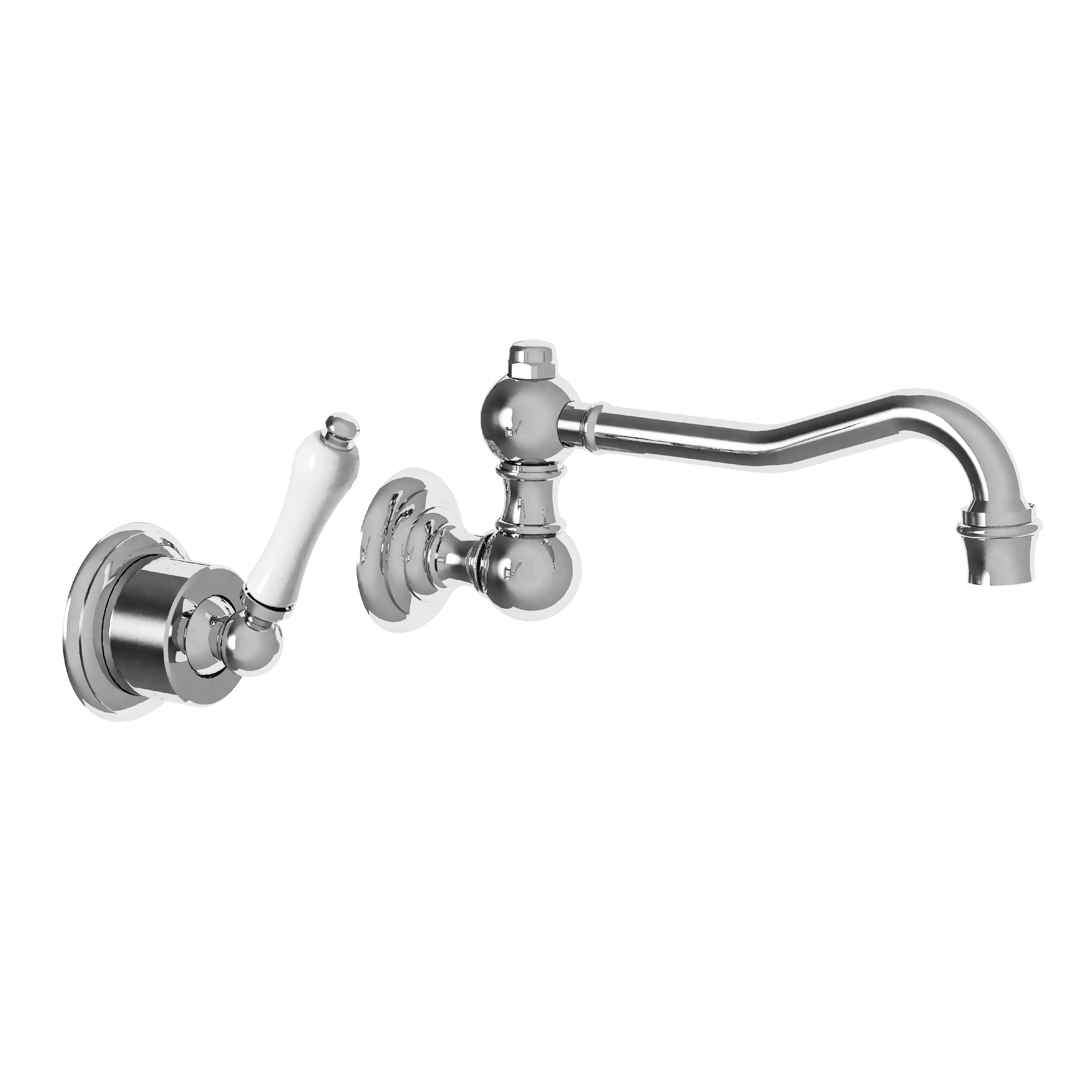 M04-1203M Wall mounted single lever basin mixer, built-in