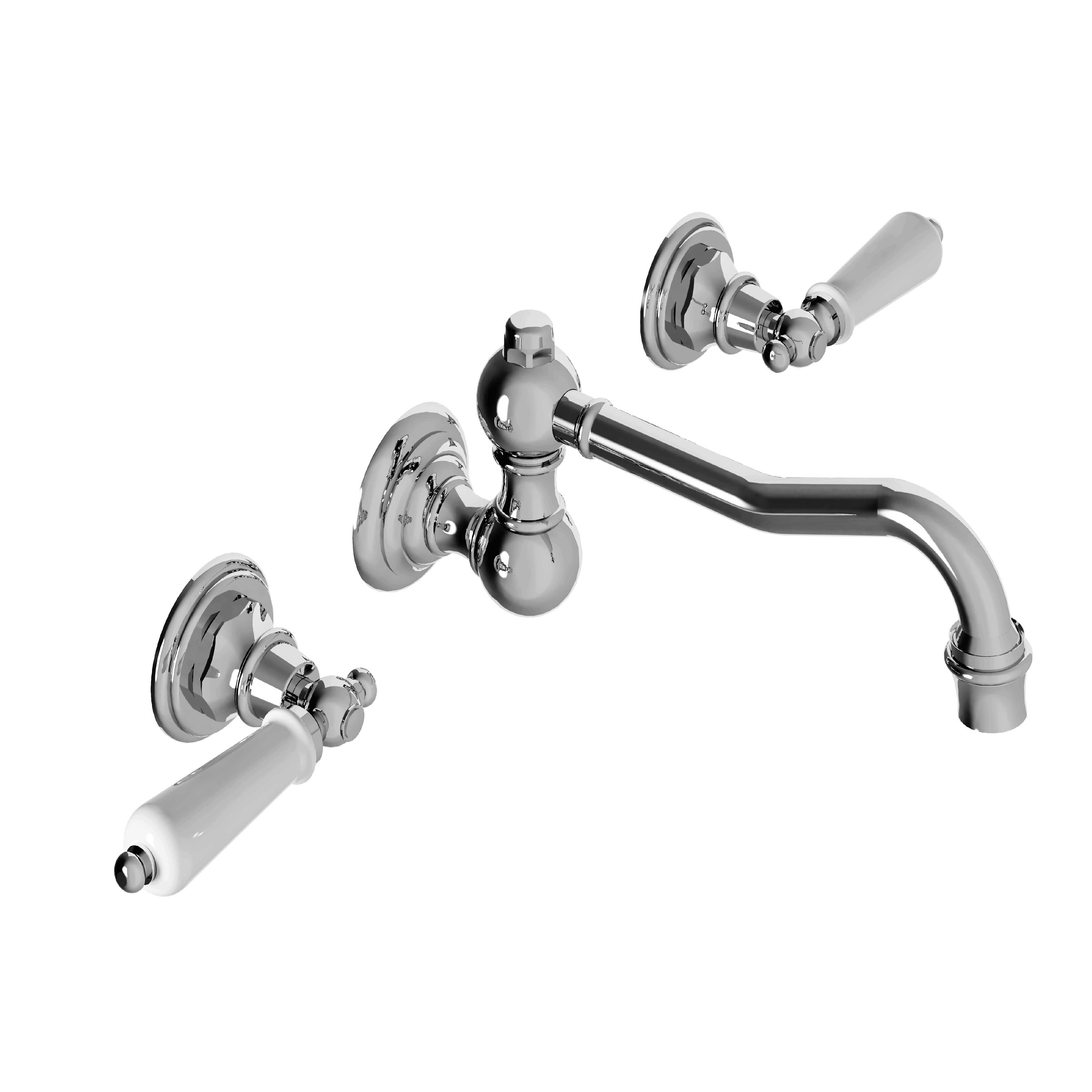 M04-1303 Wall mounted 3-hole basin set