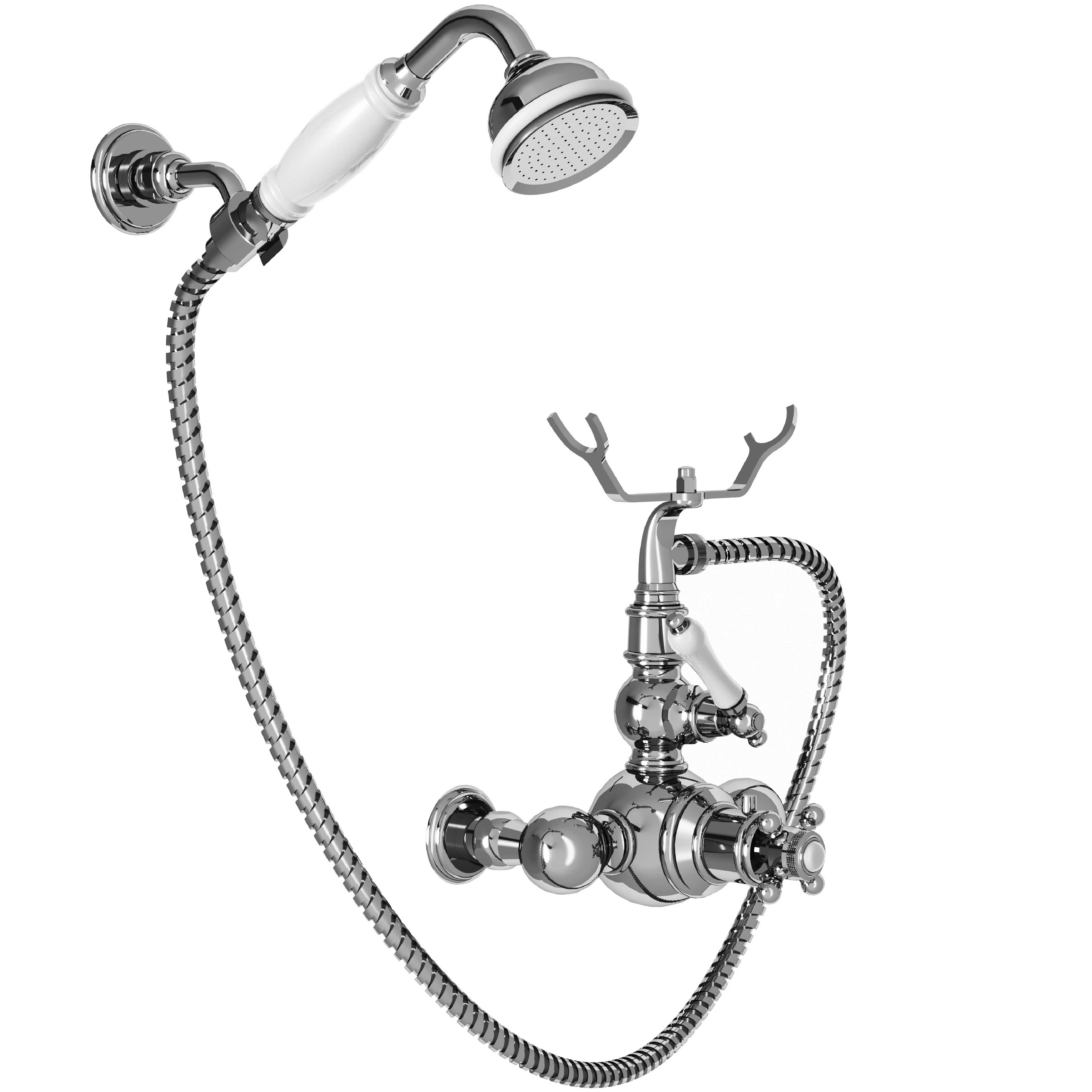 M04-2201T Thermostatic shower mixer with hook