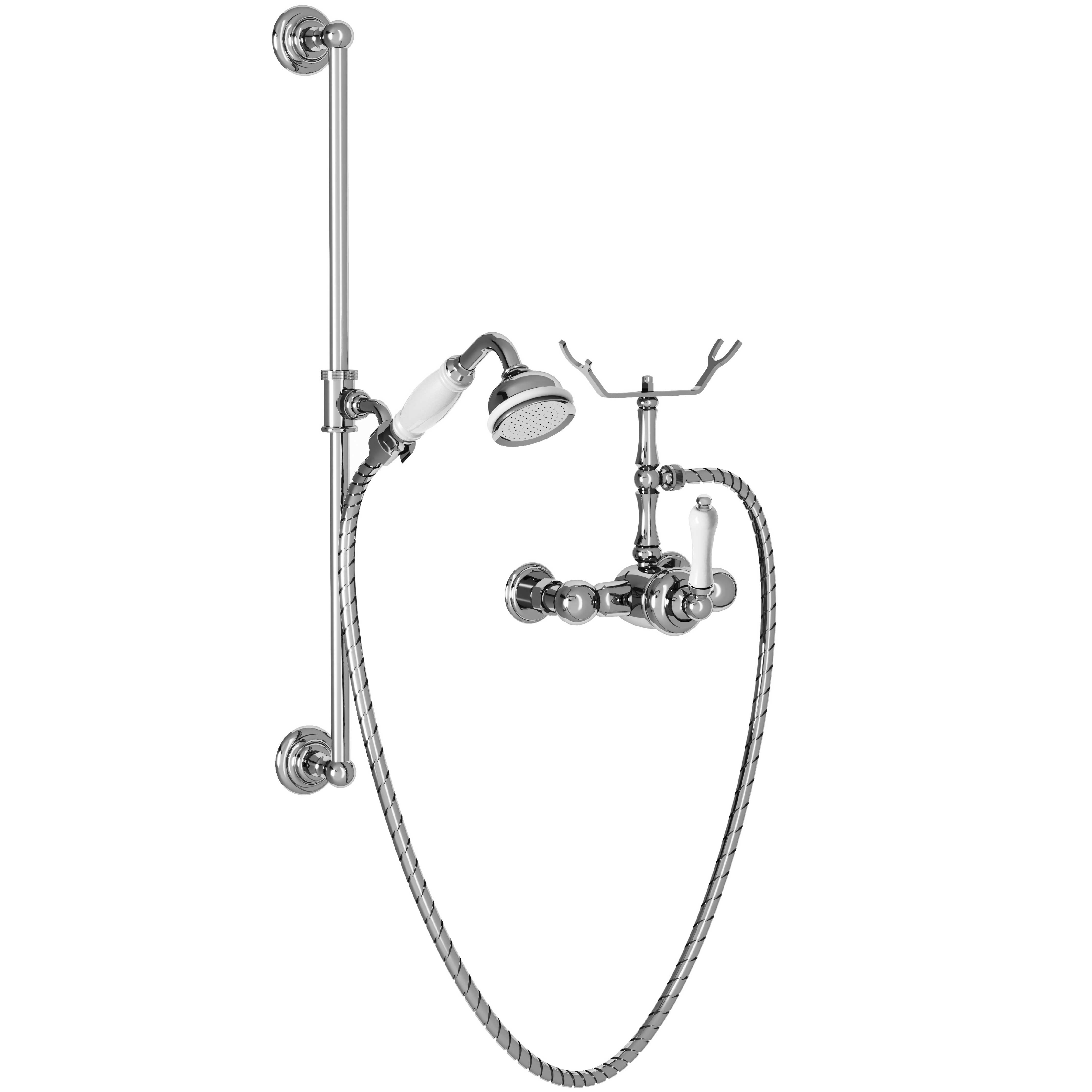 M04-2202M Single-lever shower mixer with sliding bar
