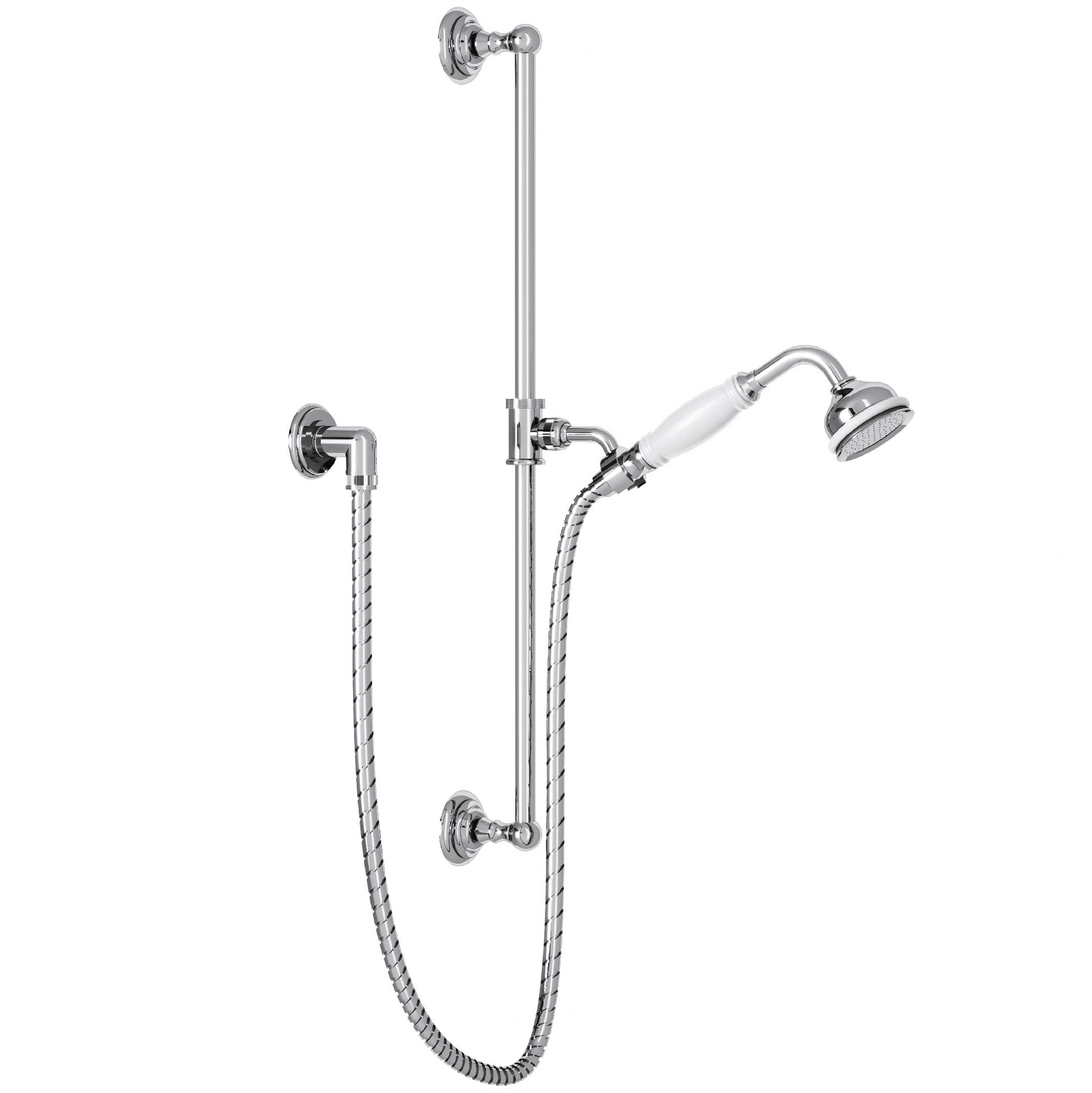 M04-3211 Wall shower set on sliding bar