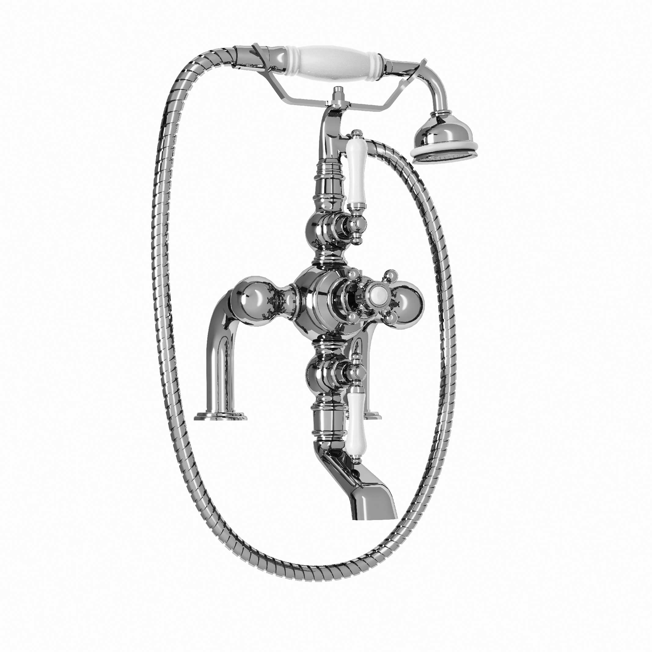 M04-3306T Rim mounted thermo. bath and shower mixer