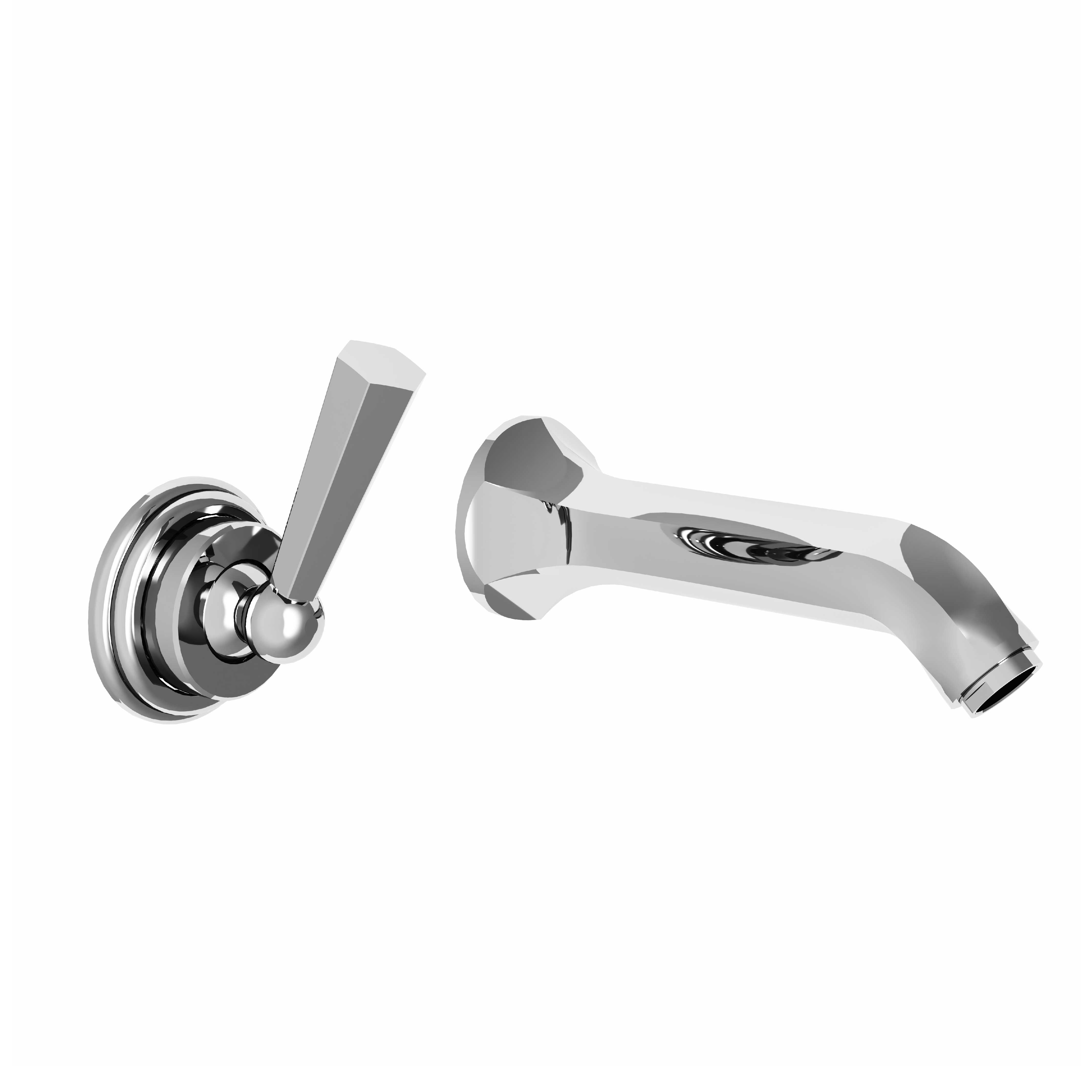 M13-1203M Wall mounted single lever basin mixer, built-in