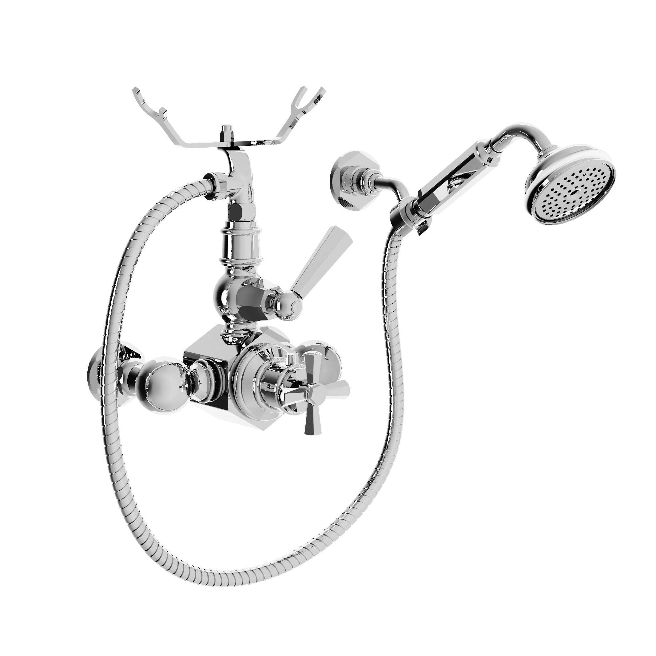 M13-2201T Thermostatic shower mixer with hook