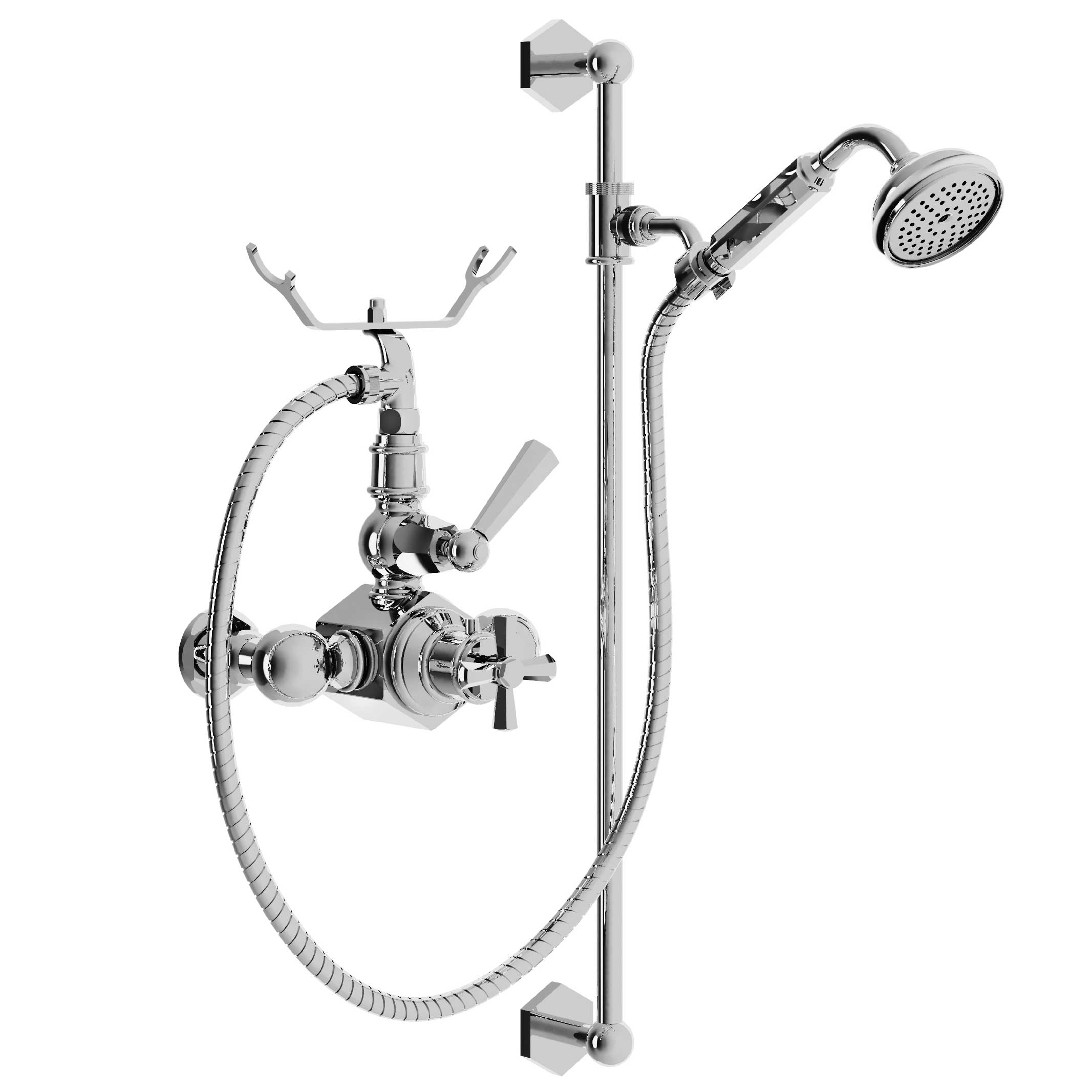 M13-2202T Thermo. shower mixer with sliding bar