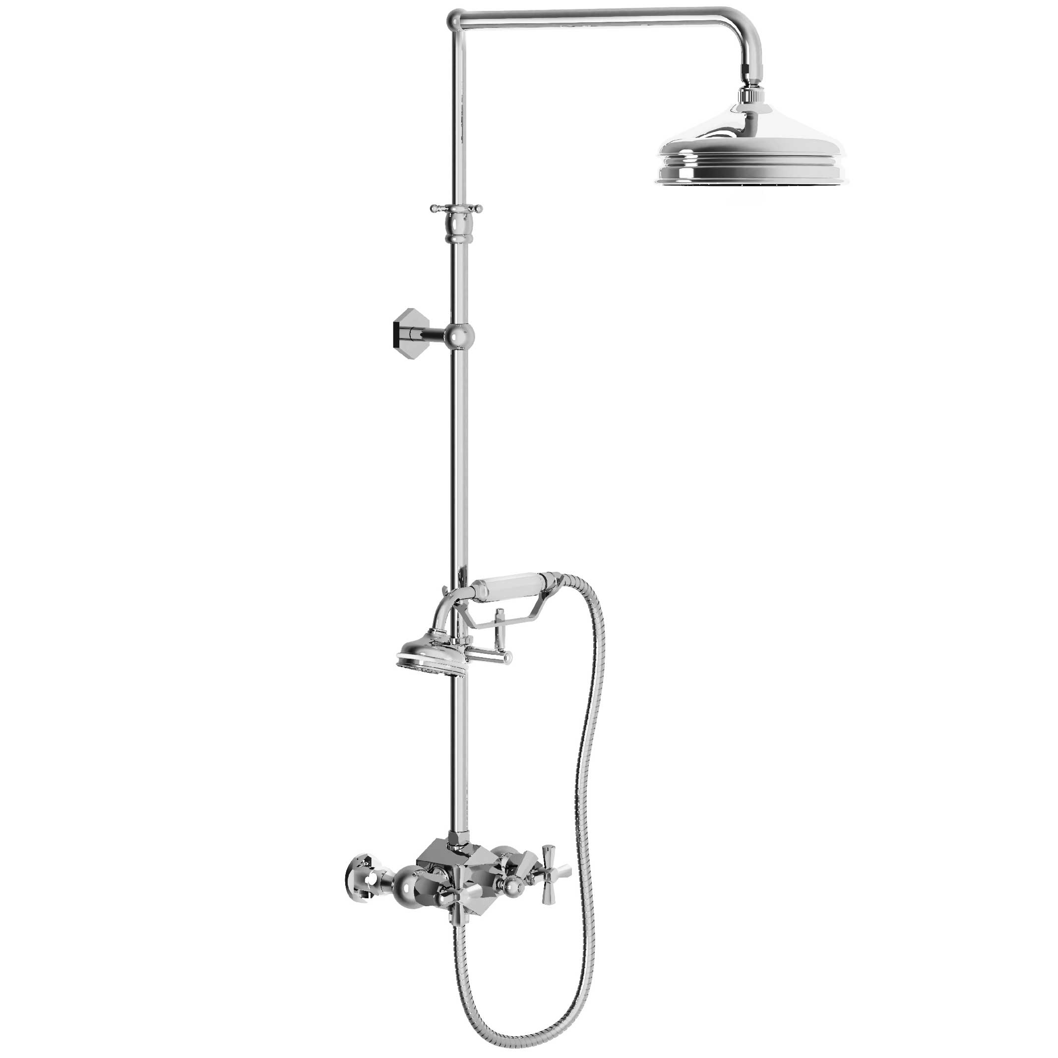 M13-2204 Shower mixer with column, anti-scaling