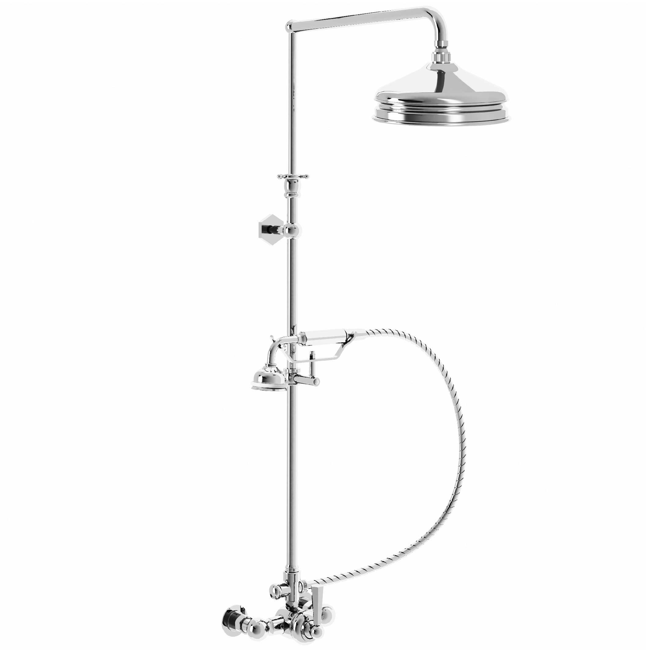 M13-2204M Single-lever shower mixer with column, anti-scaling