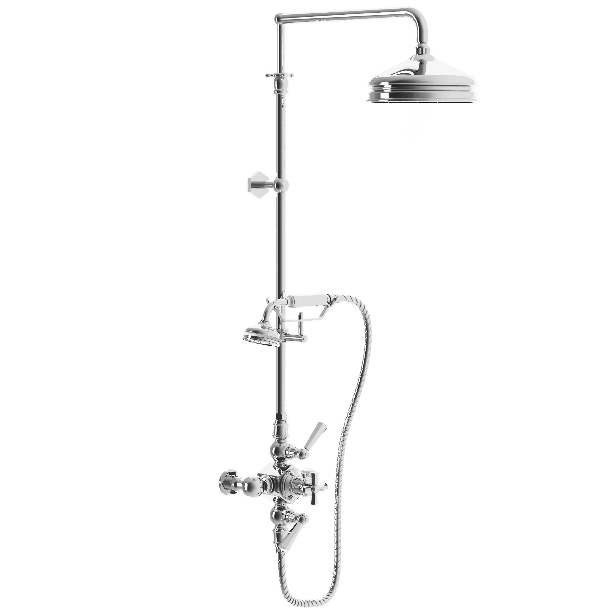 M13-2204T Thermo. shower mixer with column, anti-scaling