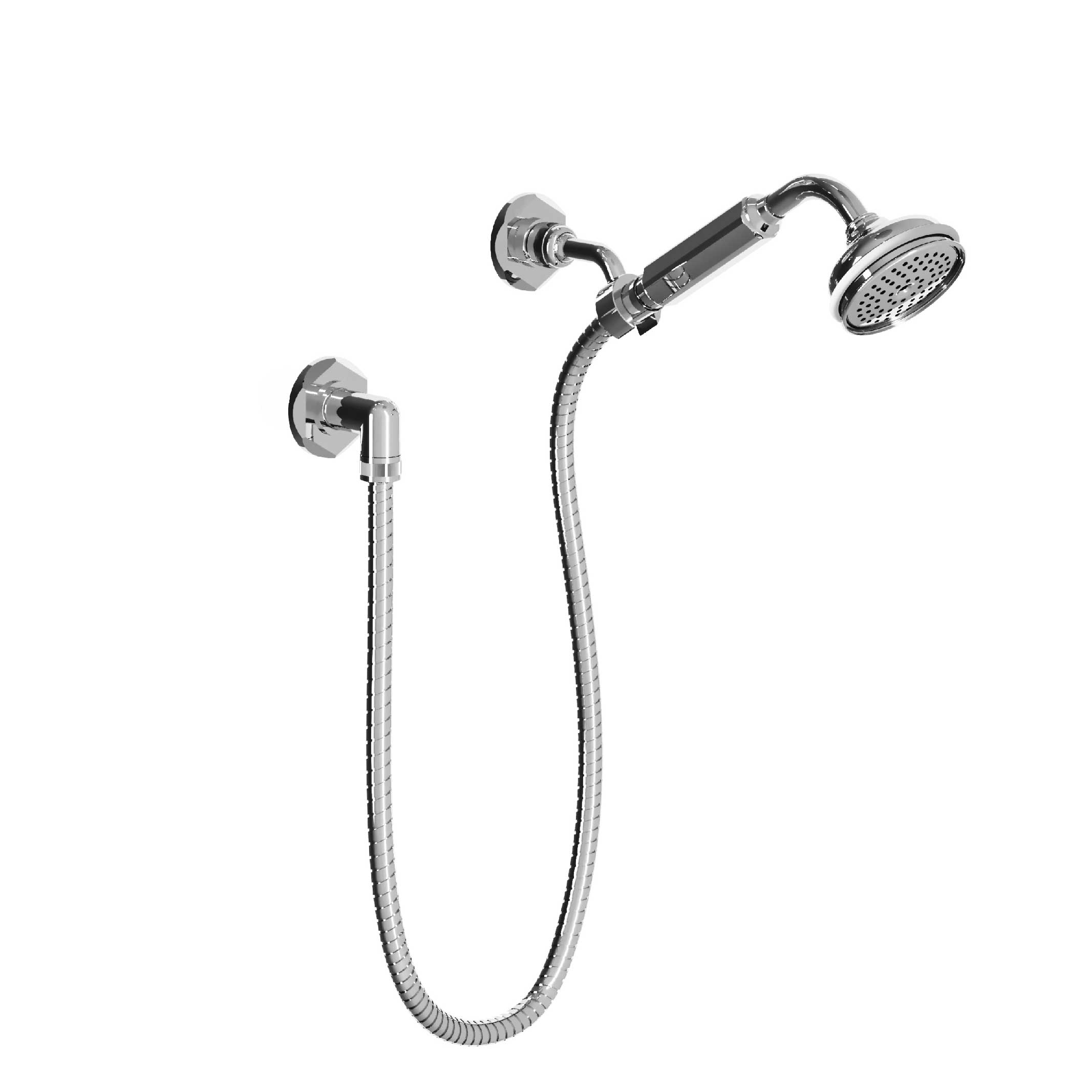 M13-2212 Wall shower set on swivel hook