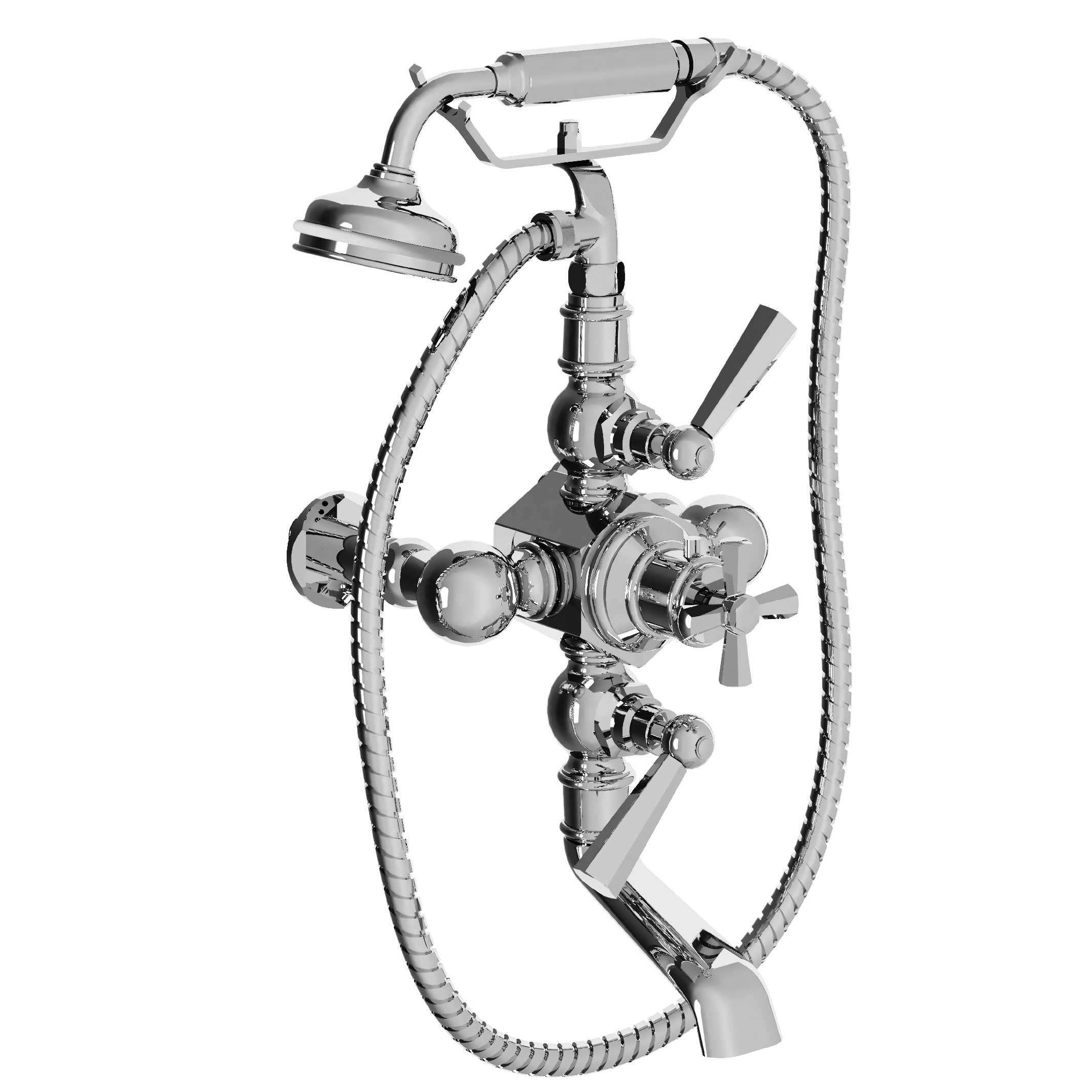 M13-3201T Wall mounted thermo. bath and shower mixer