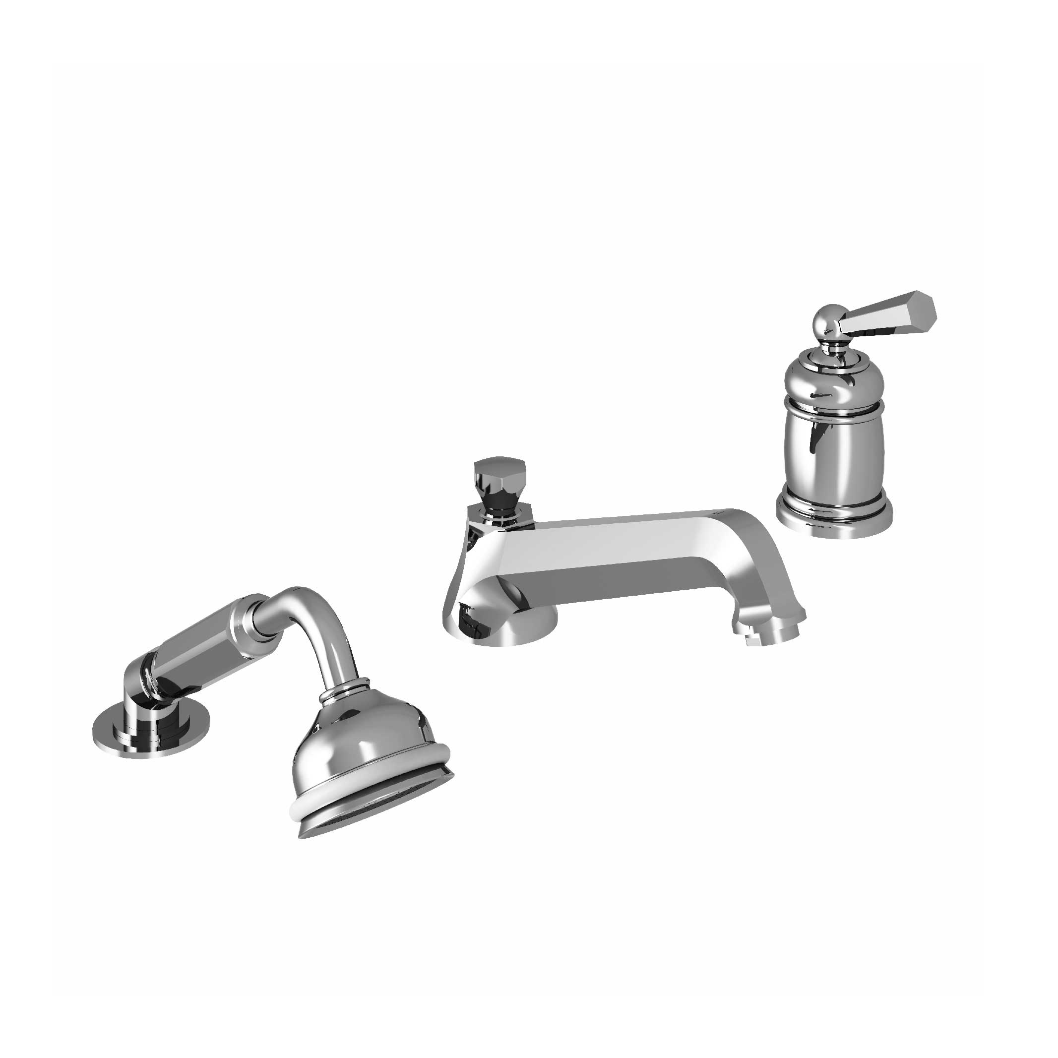 M13-3301M 3-hole single-lever bath and shower mixer