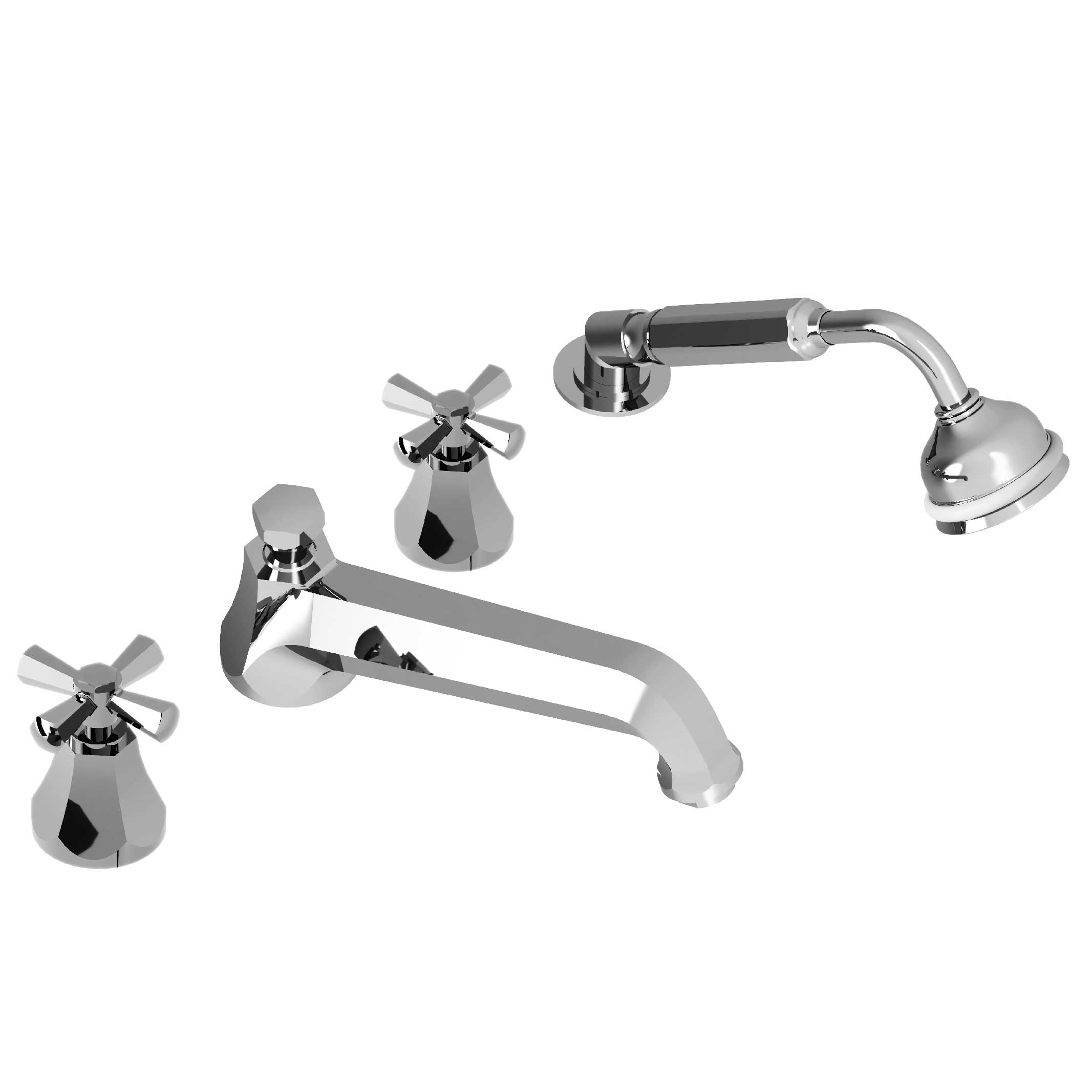 M13-3304 4-hole bath and shower mixer