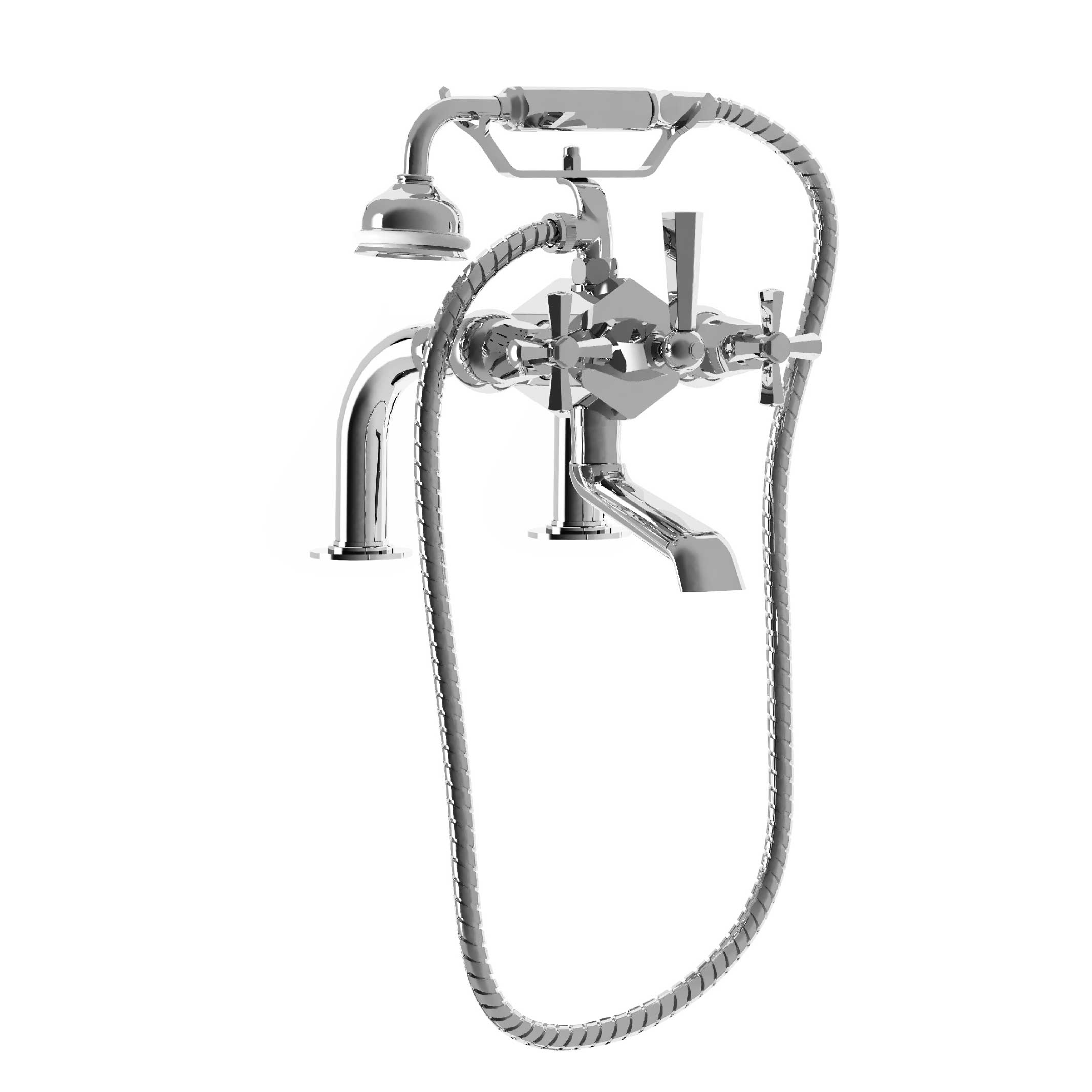 M13-3306 Rim mounted bath and shower mixer