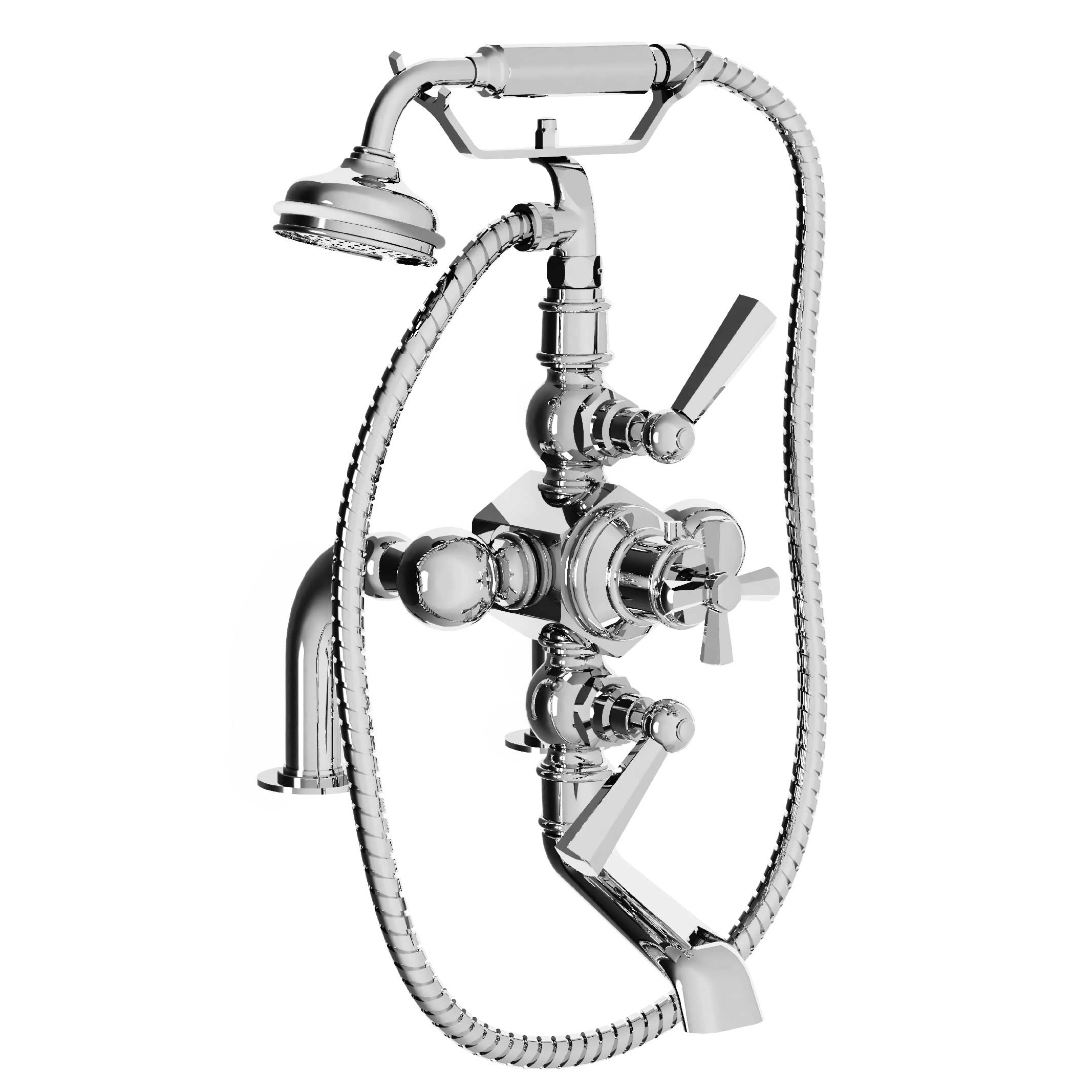 M13-3306T Rim mounted thermo. bath and shower mixer