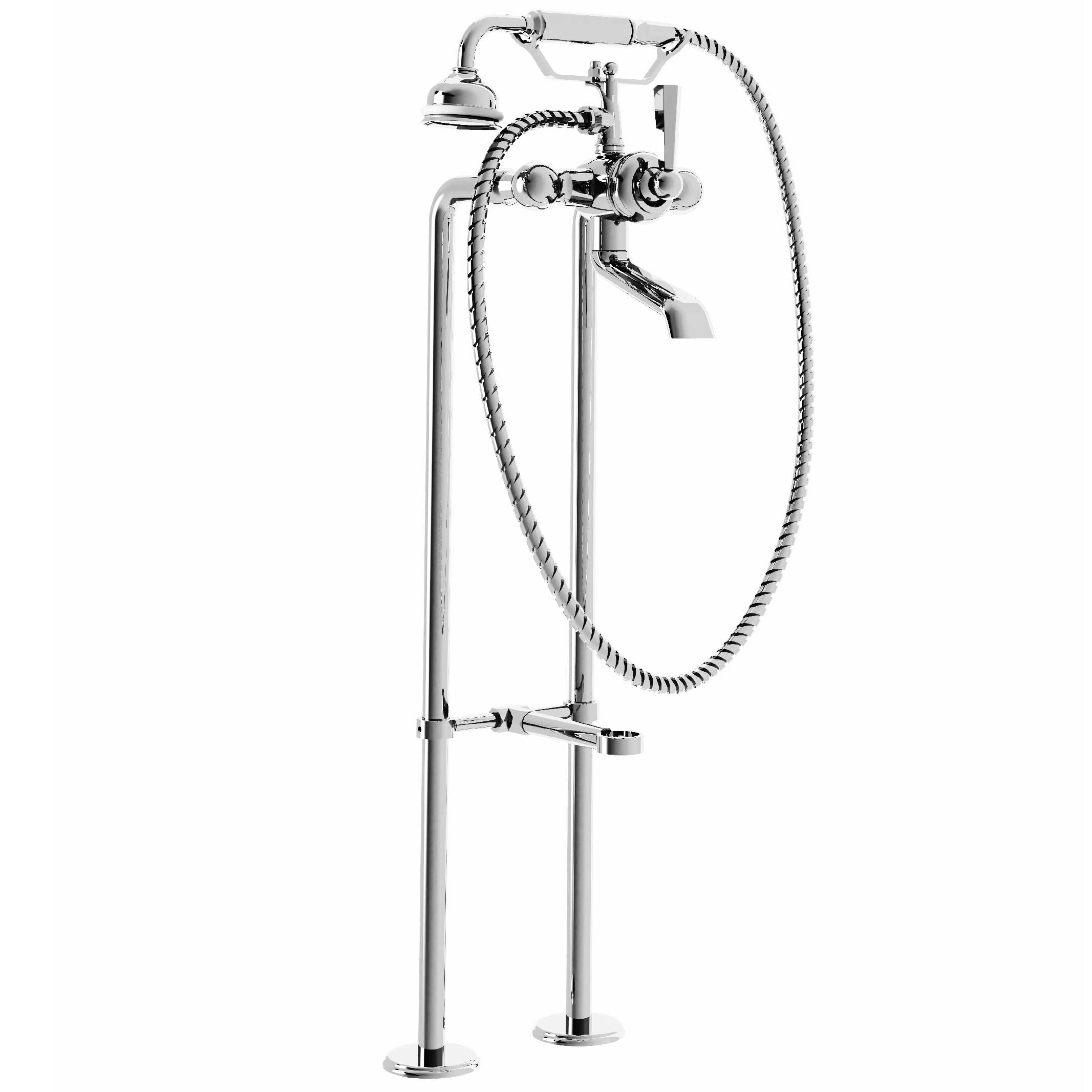 M13-3309M Floor mounted single-lever bath & shower mixer